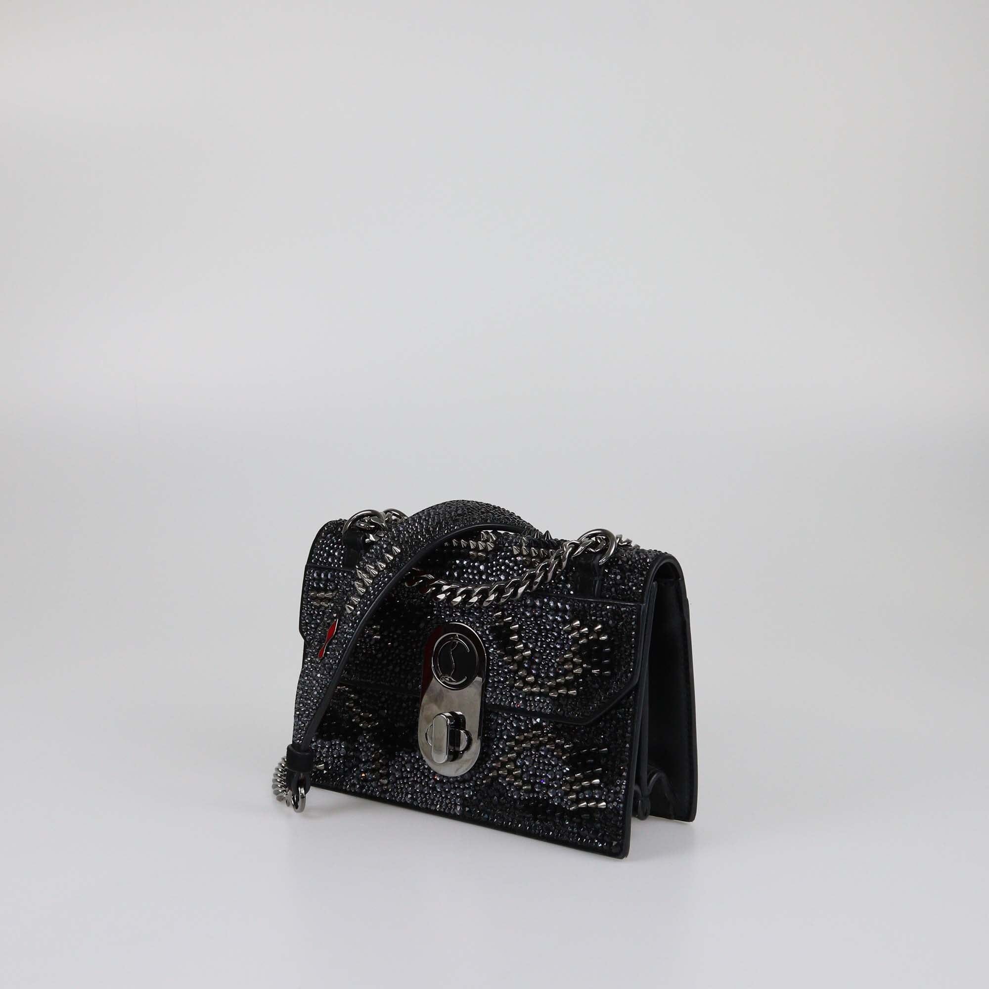 Christian Louboutin Black Embellished Elisa Shoulder Bag Womens Christian Louboutin