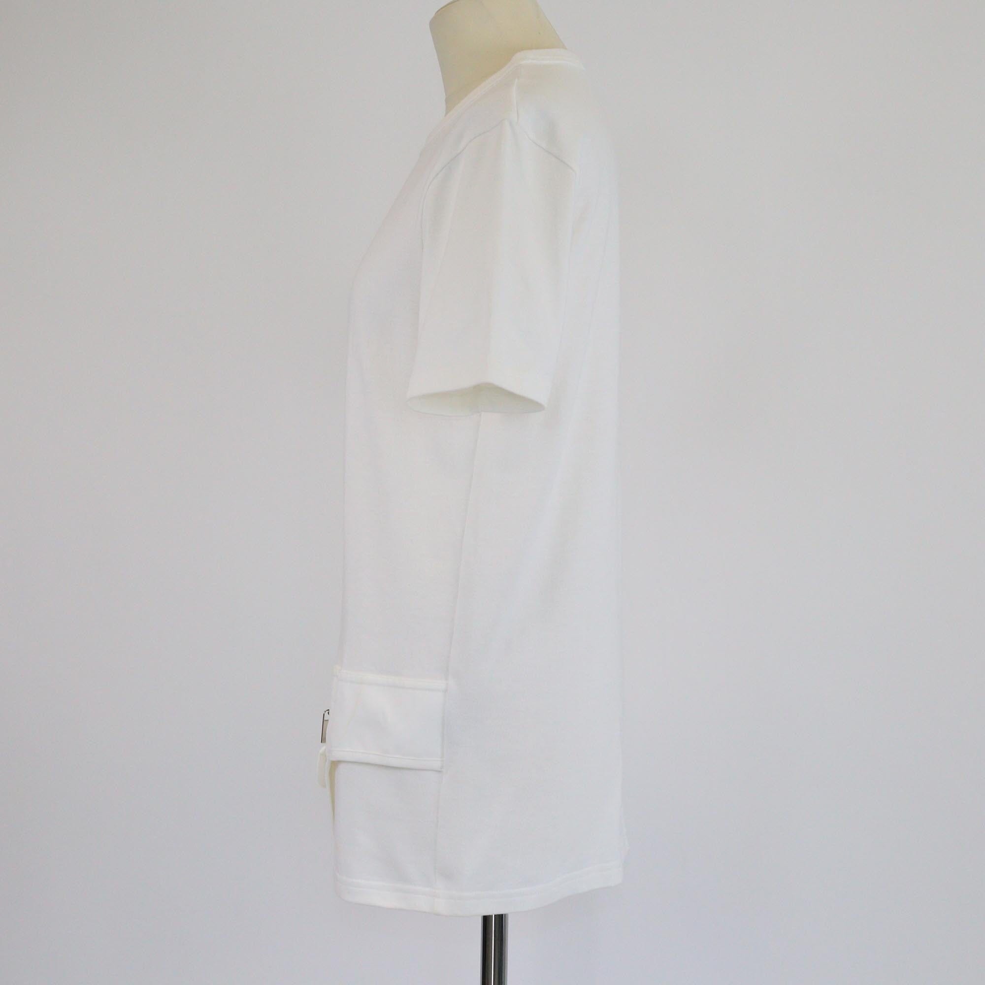 Dior Homme White Built In Saddle Pocket T-Shirt Mens Dior Homme