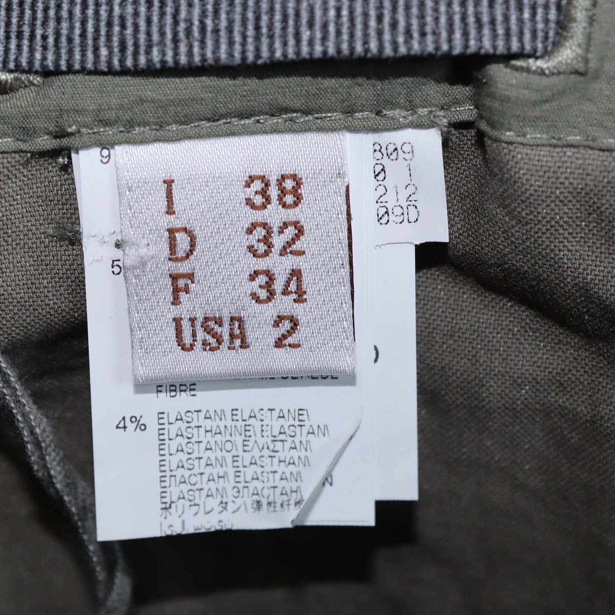 Brunello Cucinelli Grey Blend Cotton Cargo Belted Short