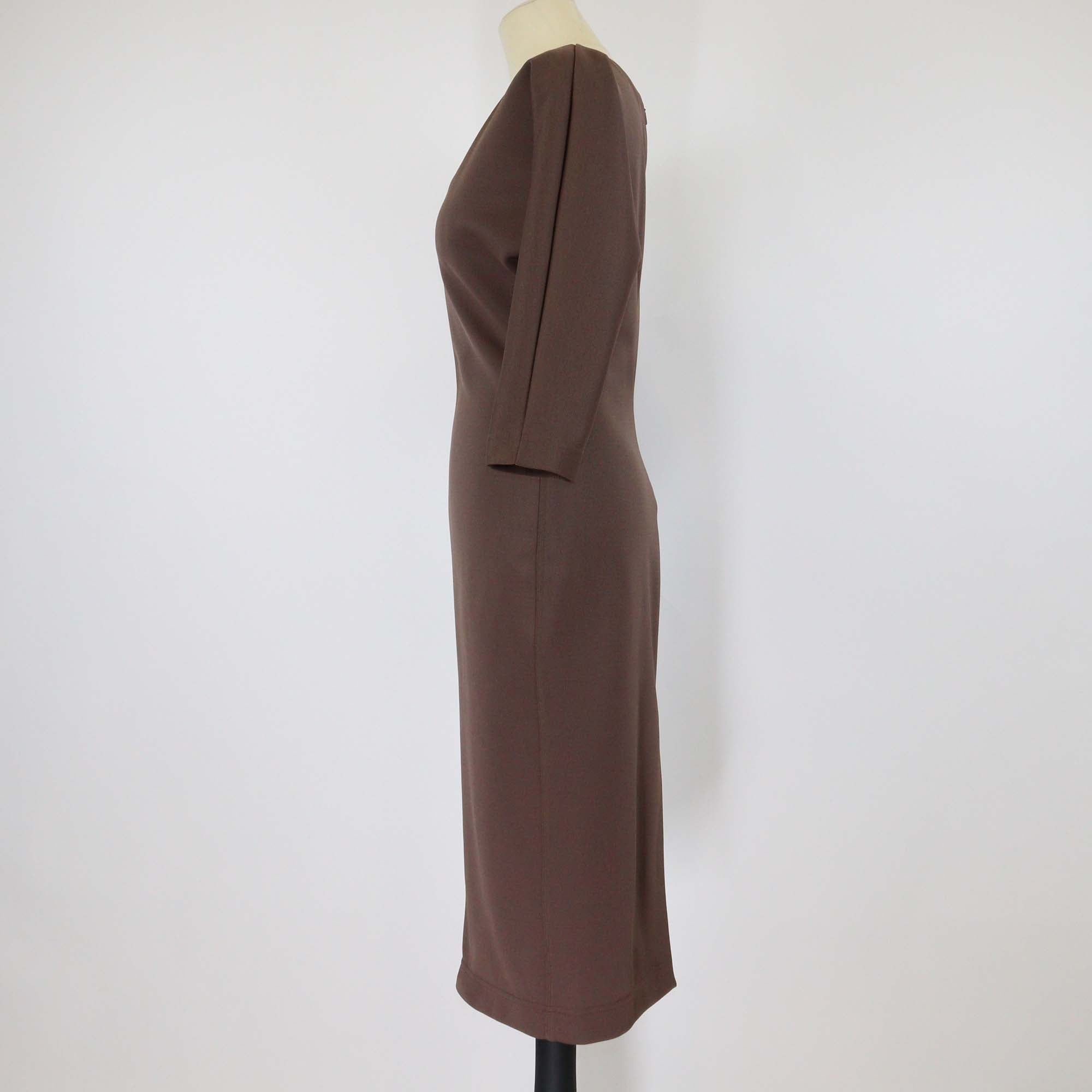 Fendi Brown Jersey Bodycon Dress