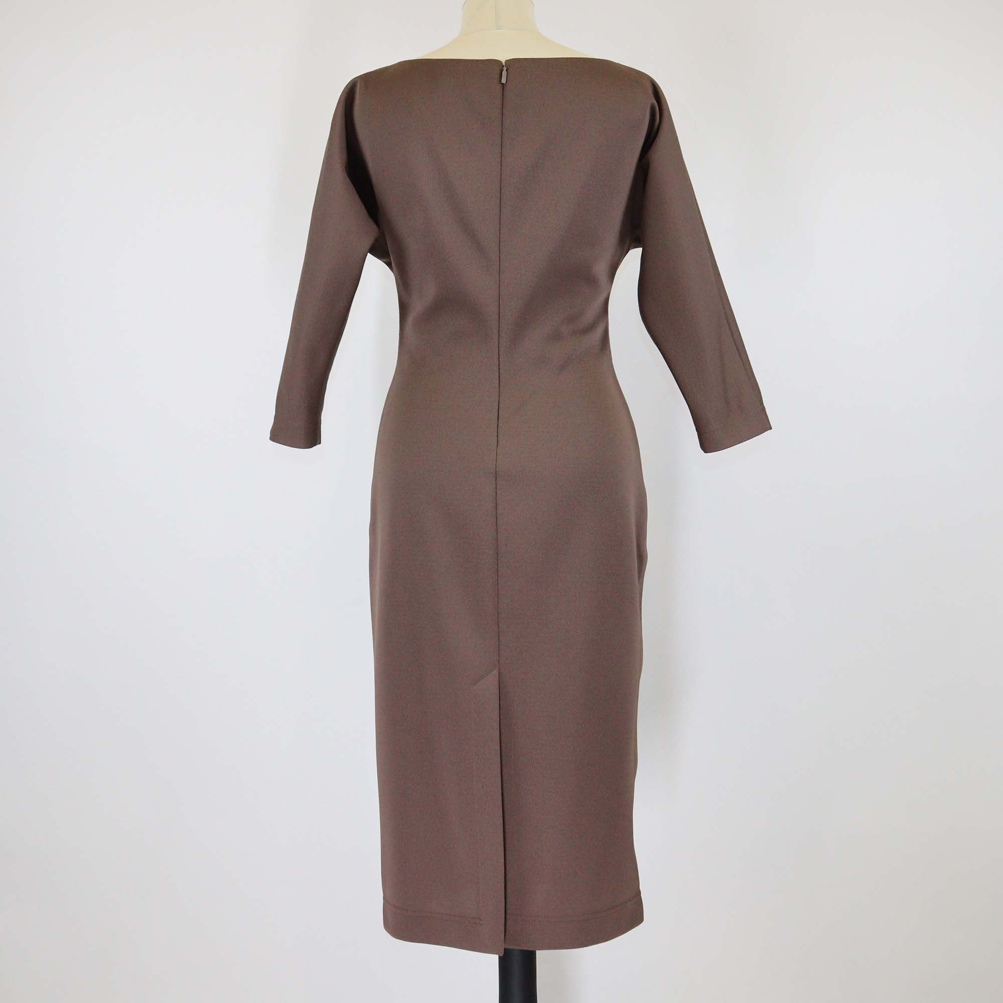 Fendi Brown Jersey Bodycon Dress
