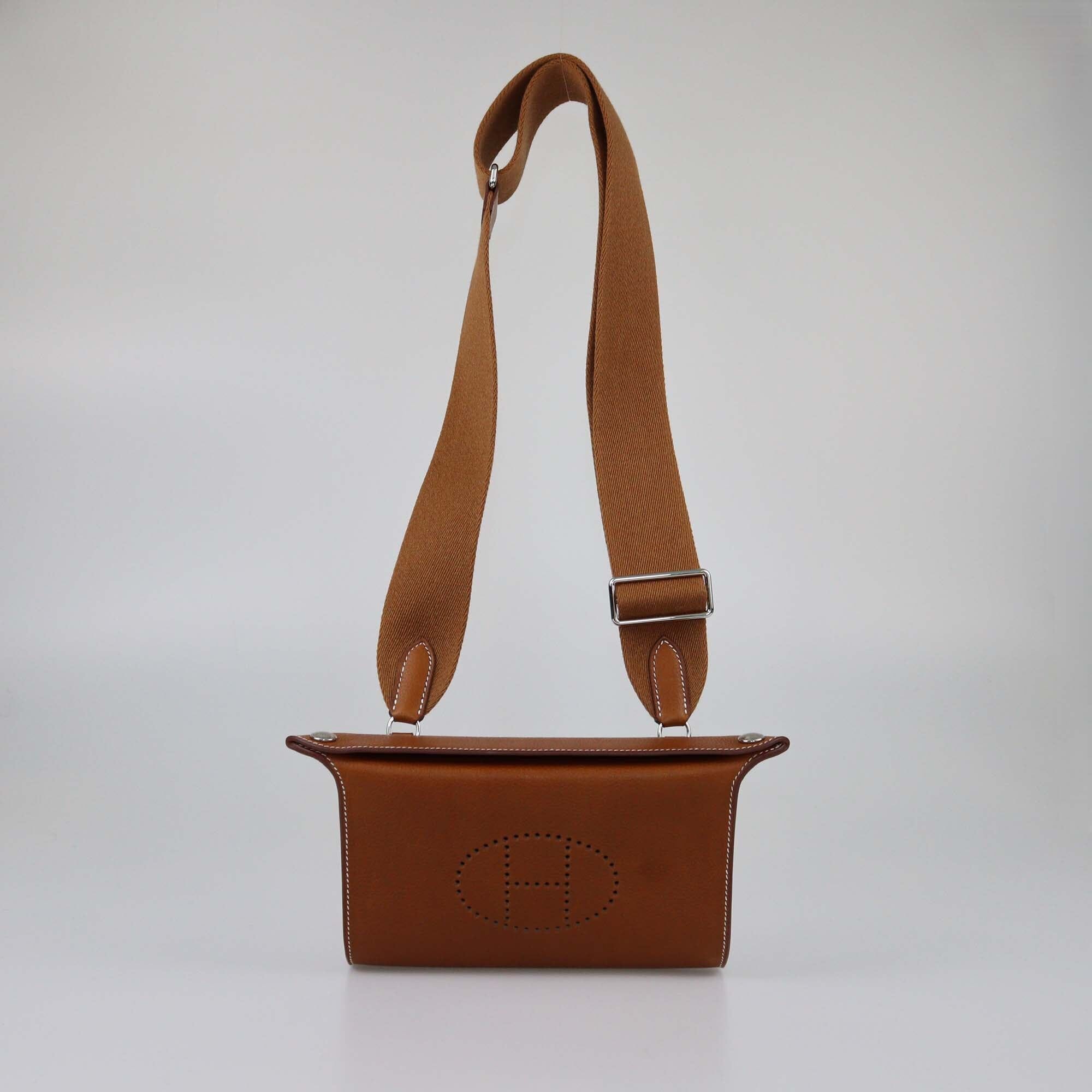 Hermes Gold Barenia Videpoches Bag Womens Hermes