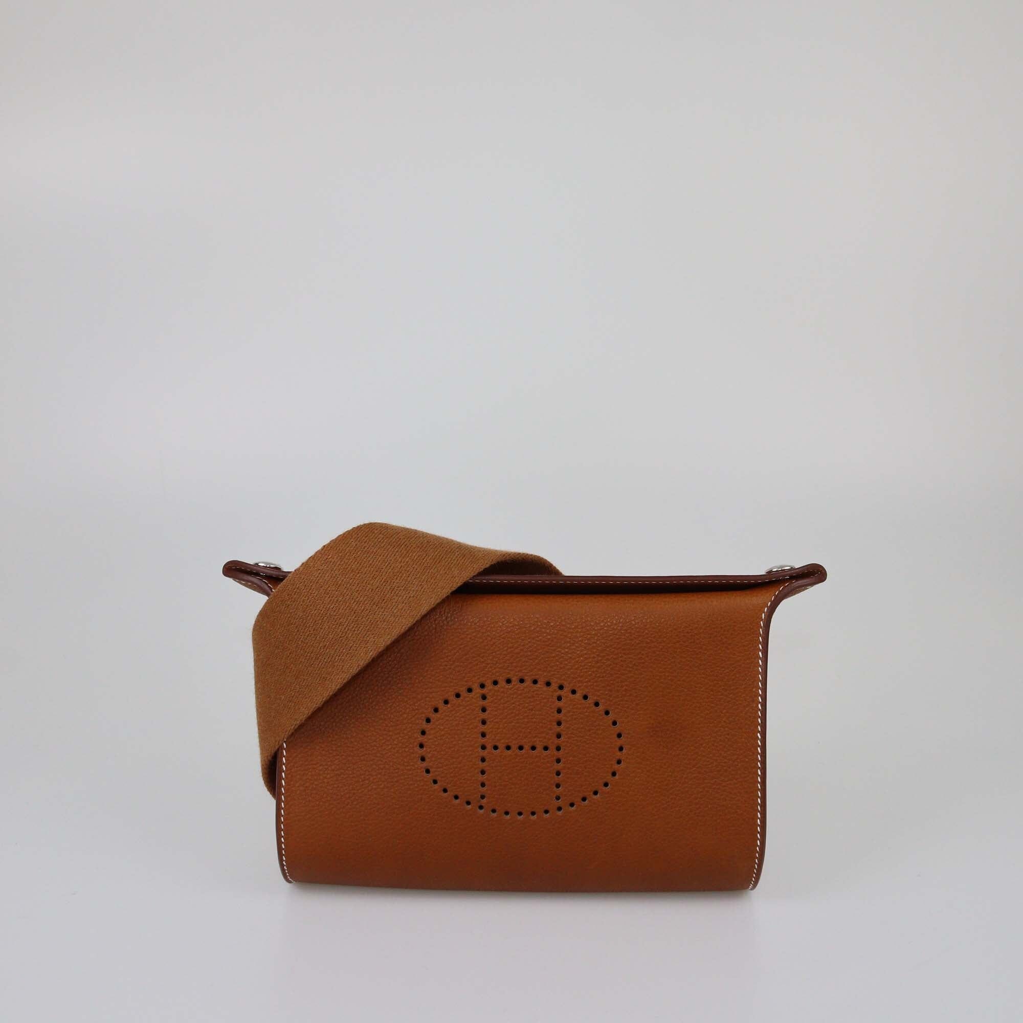 Hermes Gold Barenia Videpoches Bag Womens Hermes