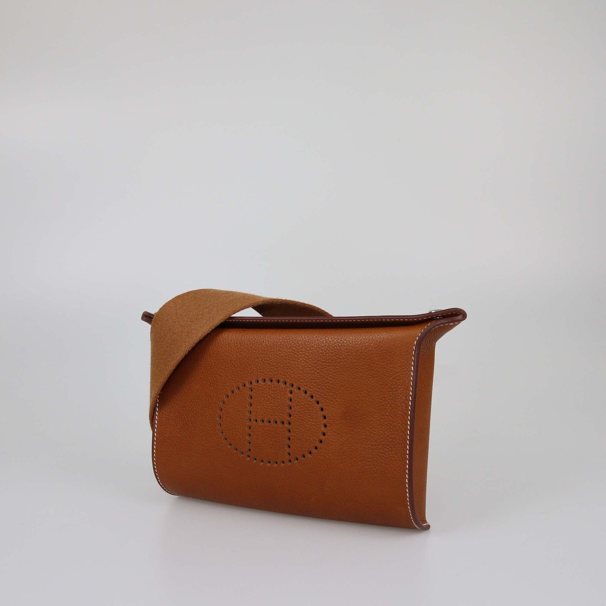 Hermes Gold Barenia Videpoches Bag Womens Hermes