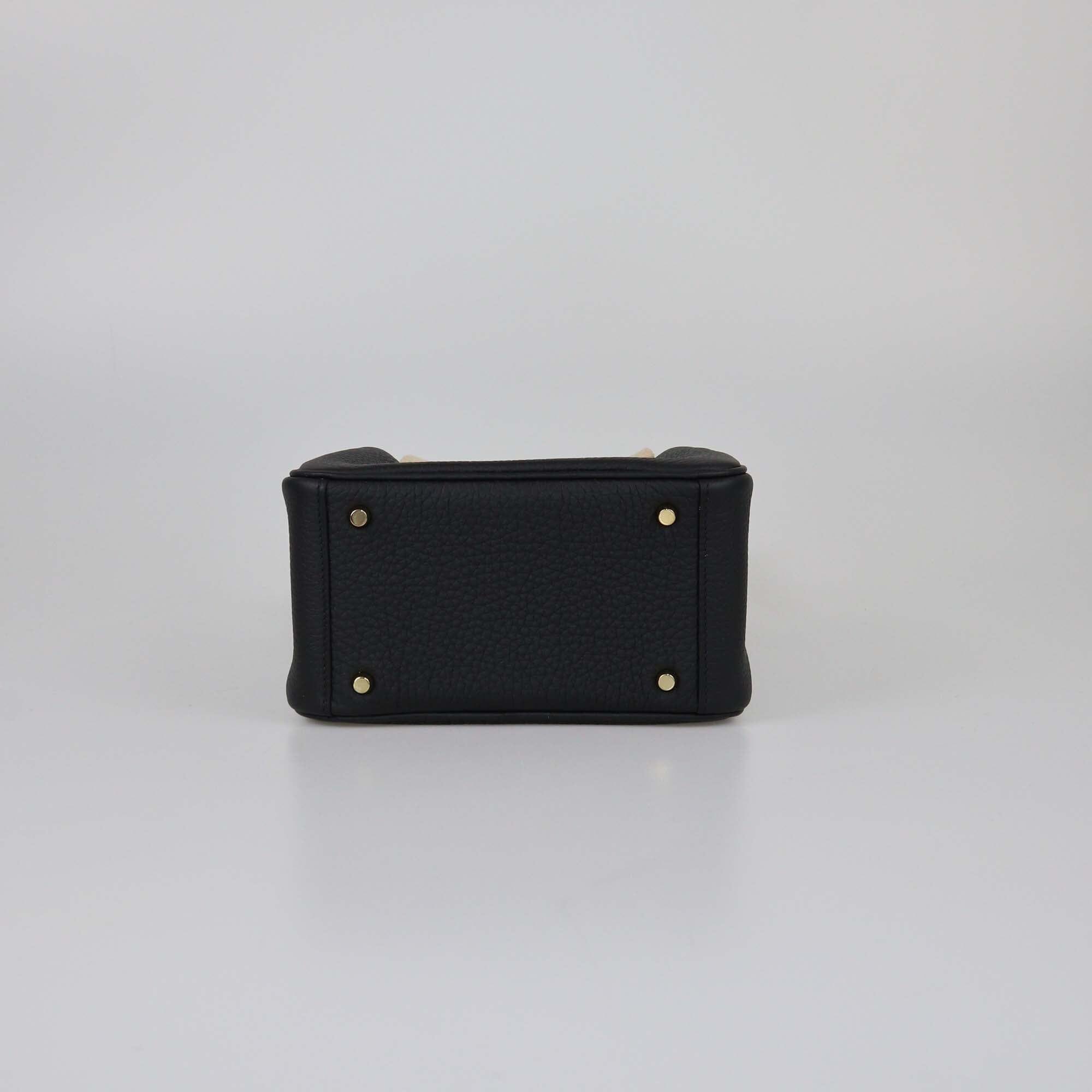 Hermes Black Clemence Mini Lindy Bag Womens Hermes