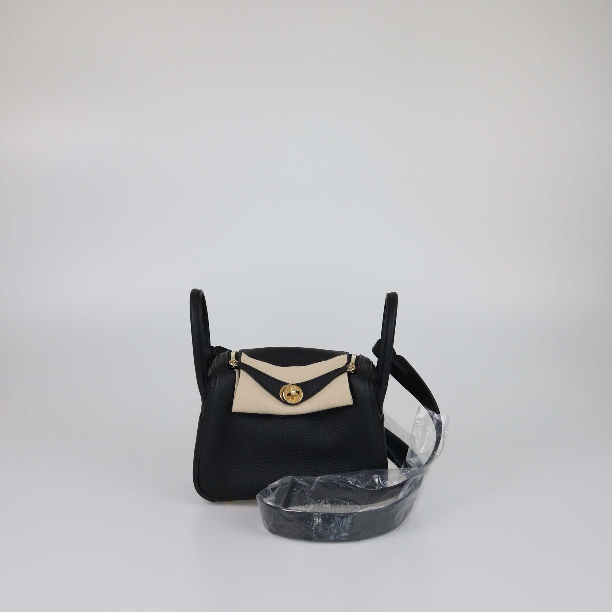 Hermes Black Clemence Mini Lindy Bag Womens Hermes