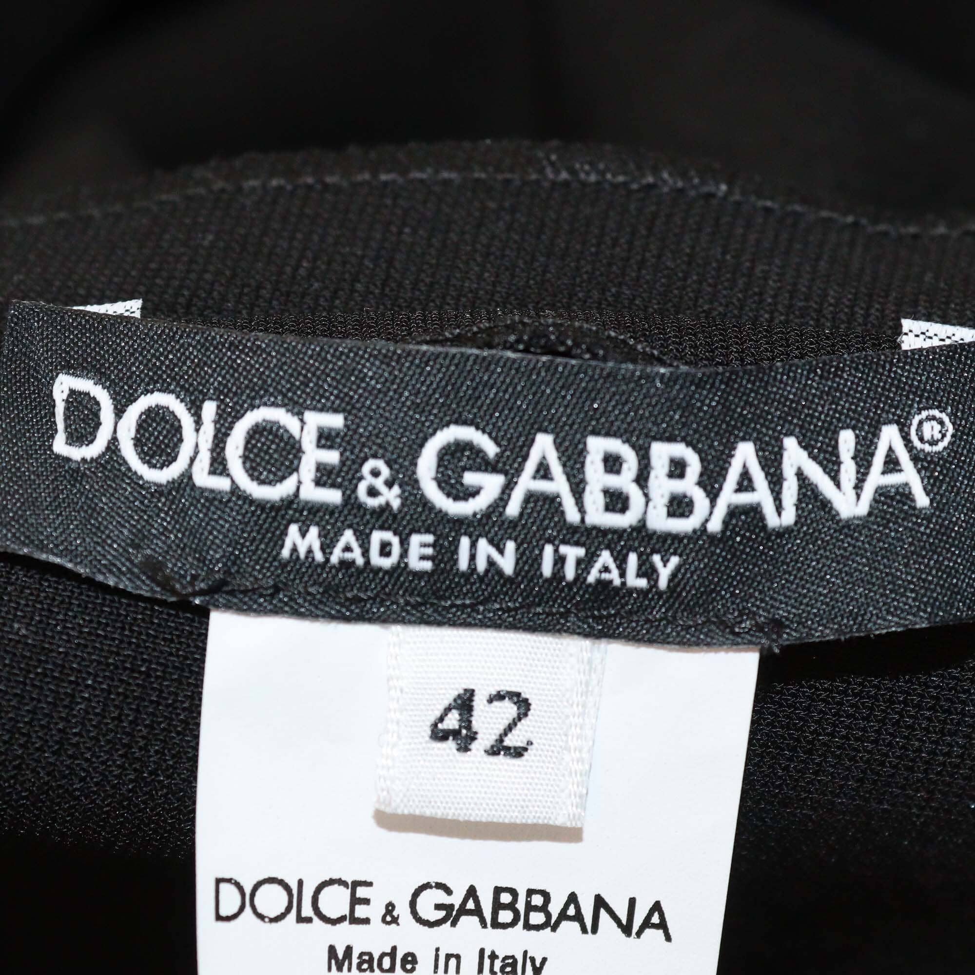 Dolce & Gabbana Black Blended Viscose Pleated Mini Skirt Womens Dolce & Gabbana