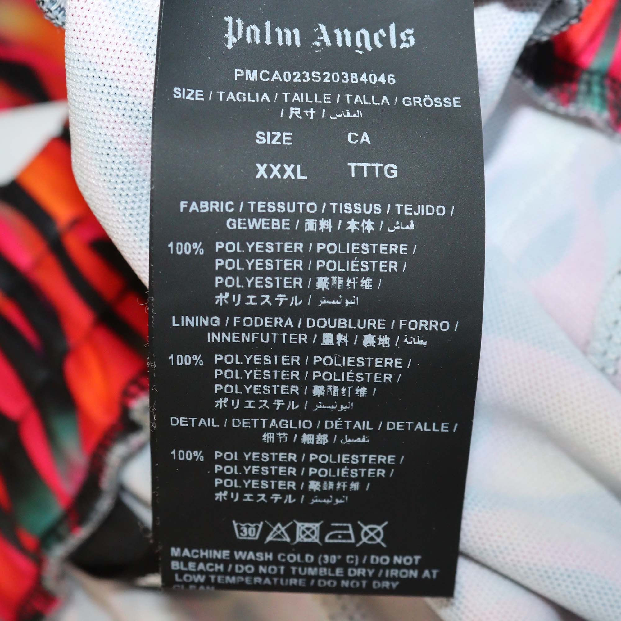 Palm Angels Multicolor Jersey Burning Print Track Pants