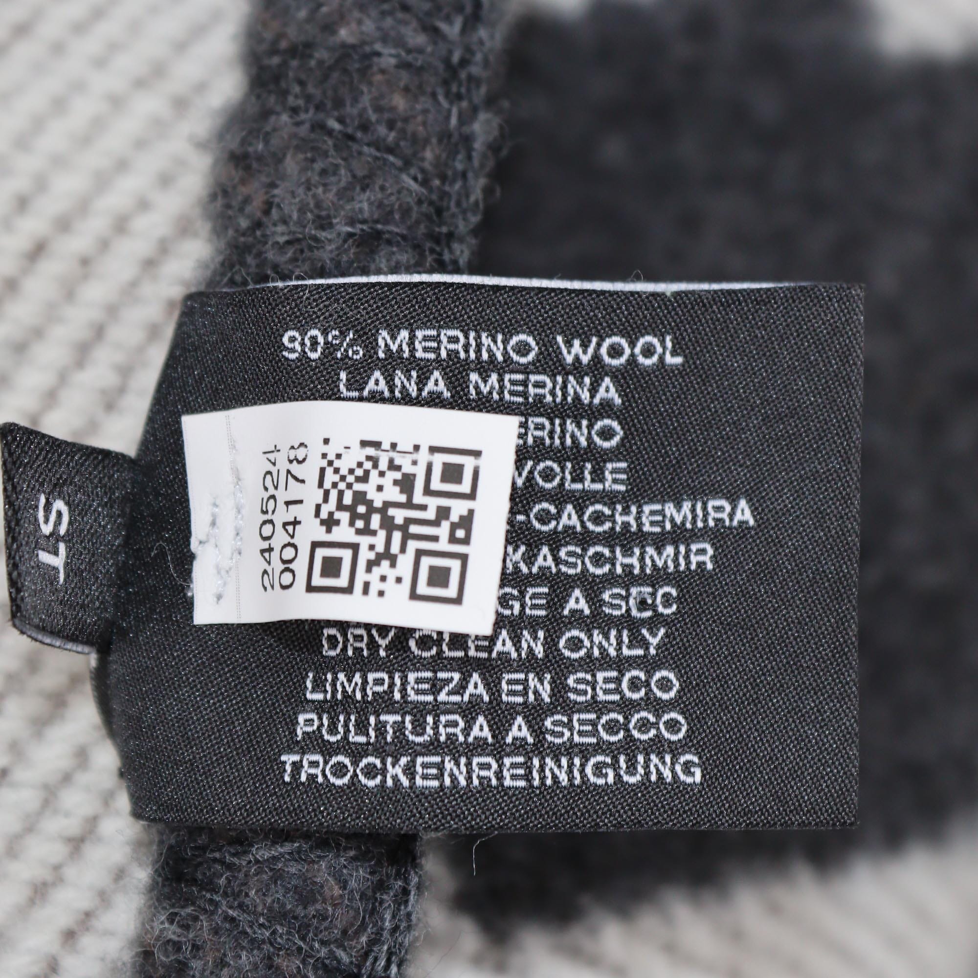 Hermes Ecru/Gris Fonce Avalon Throw Blanket Womens Hermes