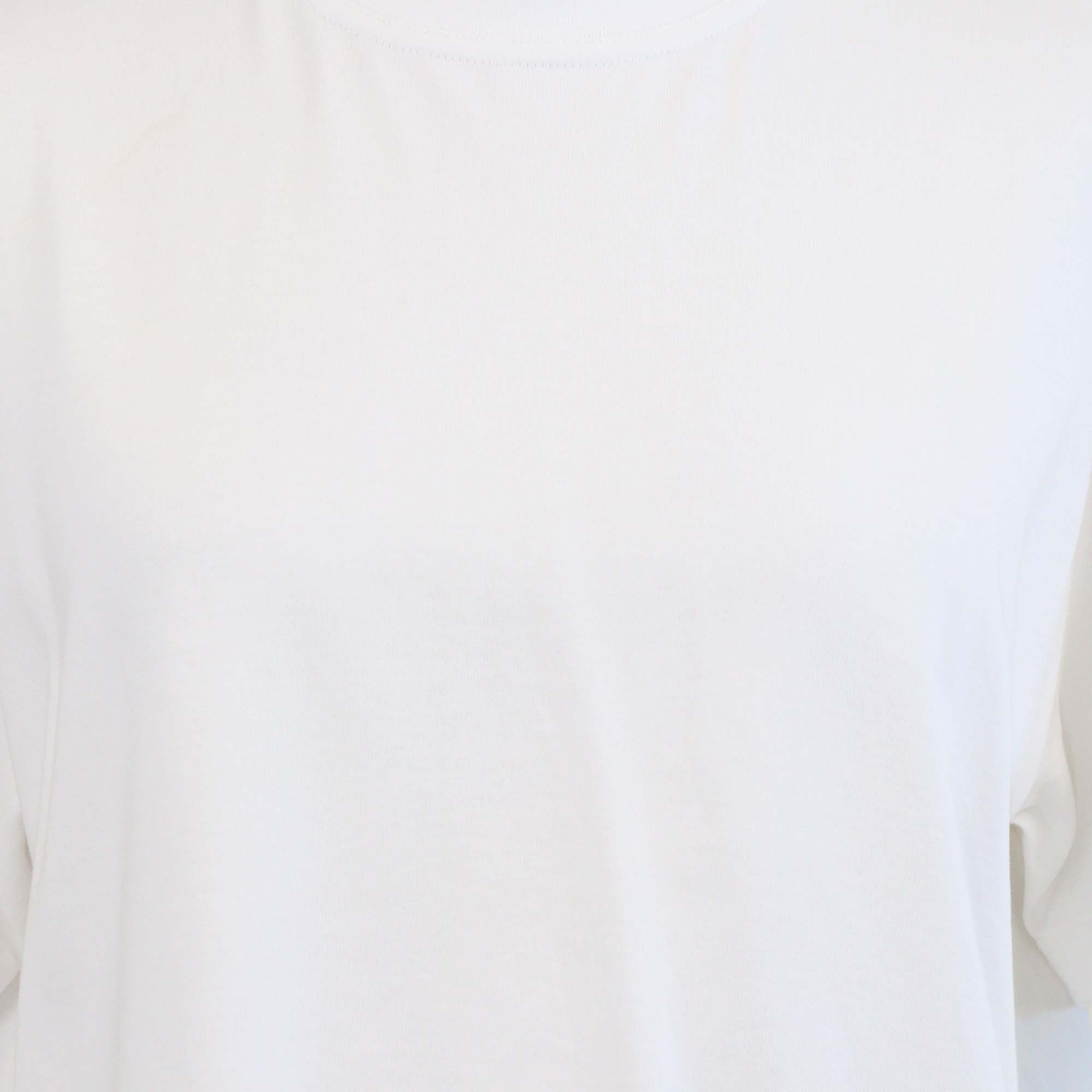 Bottega Veneta White Cotton T Shirt w/ Striped Silk Scarf