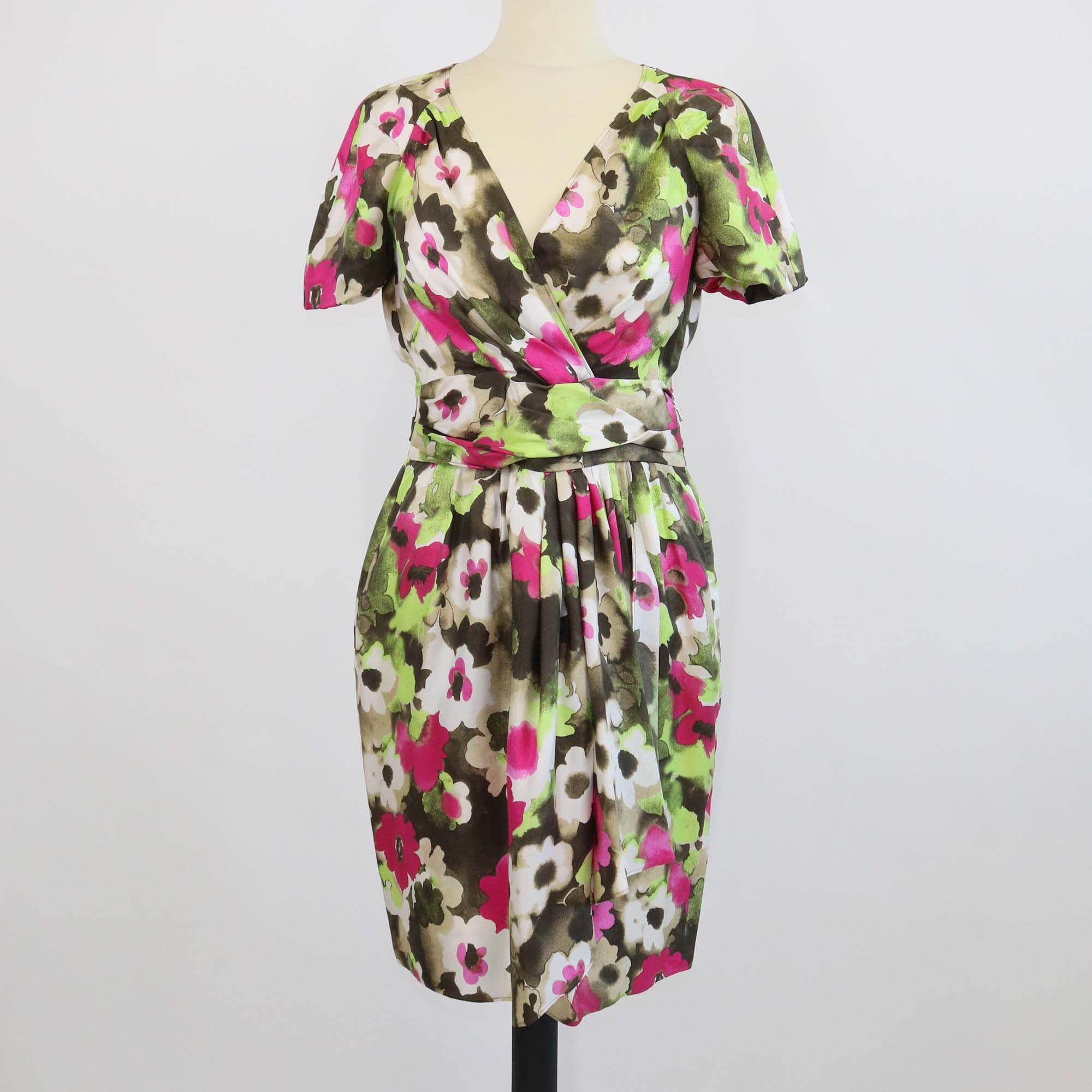 Moschino Cheap and Chic Multicolor Silk Floral Mini Dress