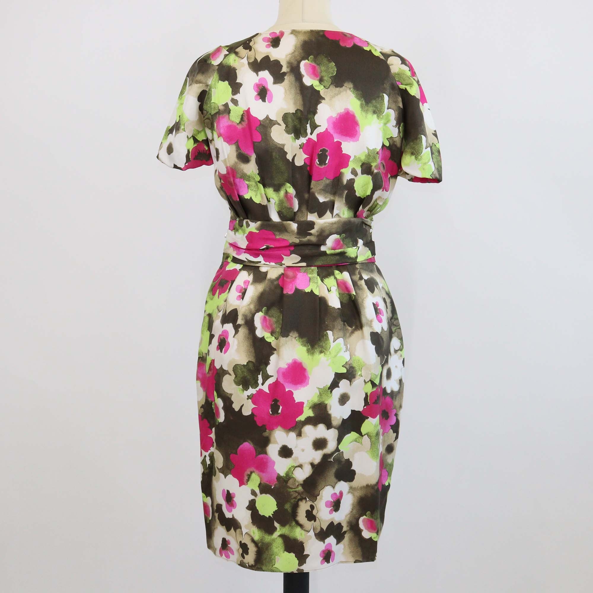 Moschino Cheap and Chic Multicolor Silk Floral Mini Dress