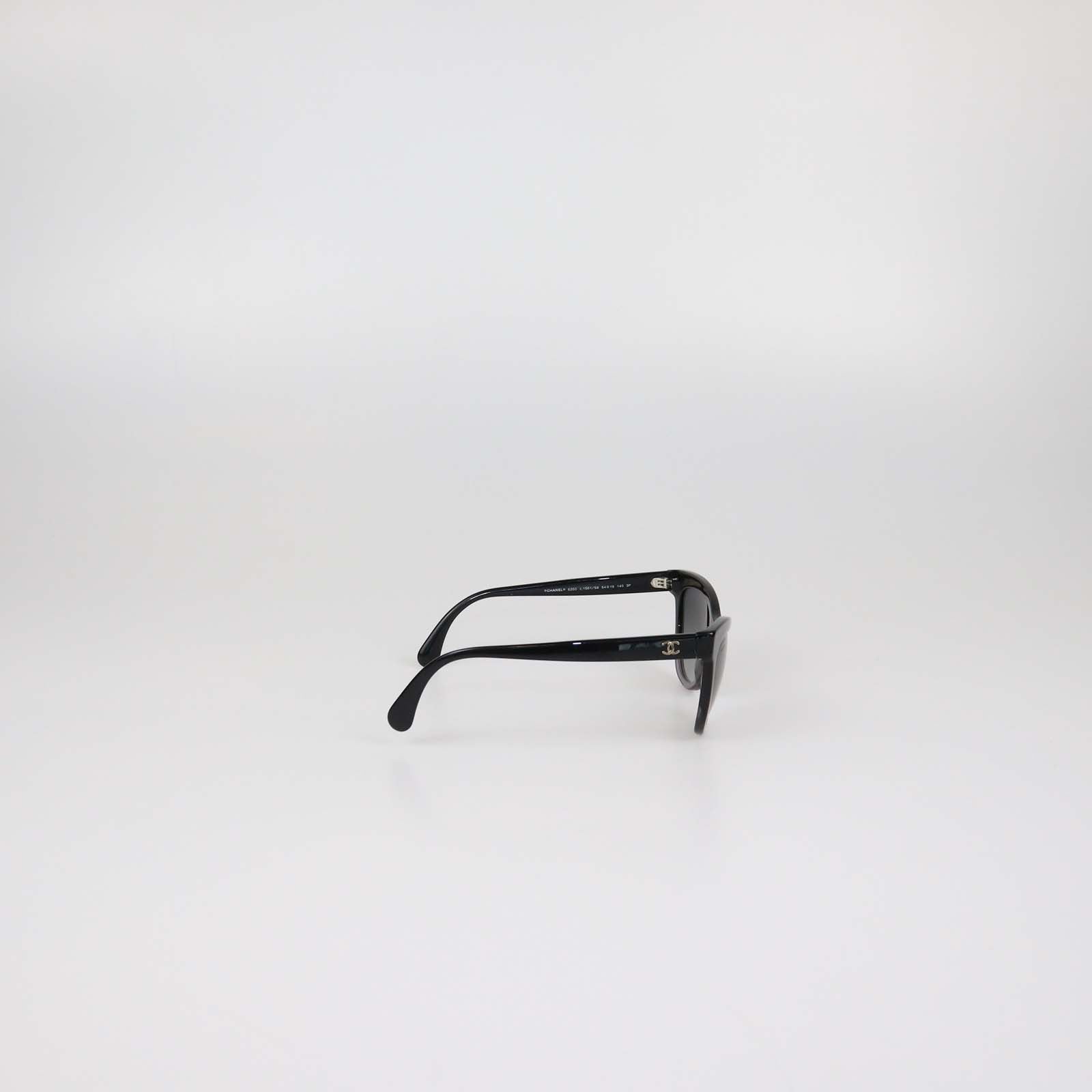 Chanel Black Gradient CC Cat Eye Sunglasses