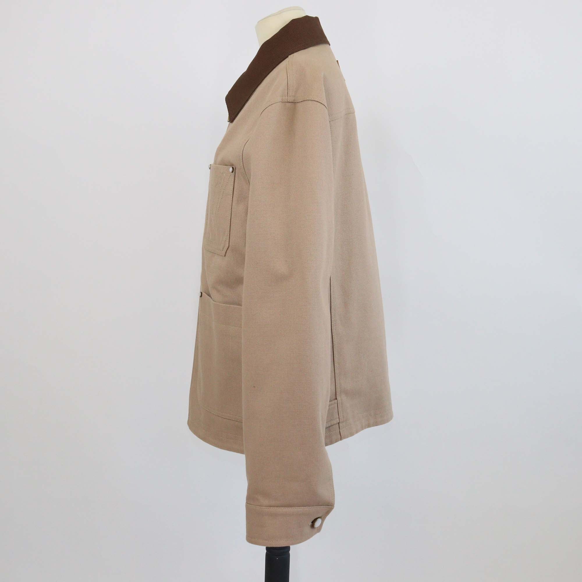 Louis Vuitton Beige Cotton Canvas Workwear Blouson Jacket