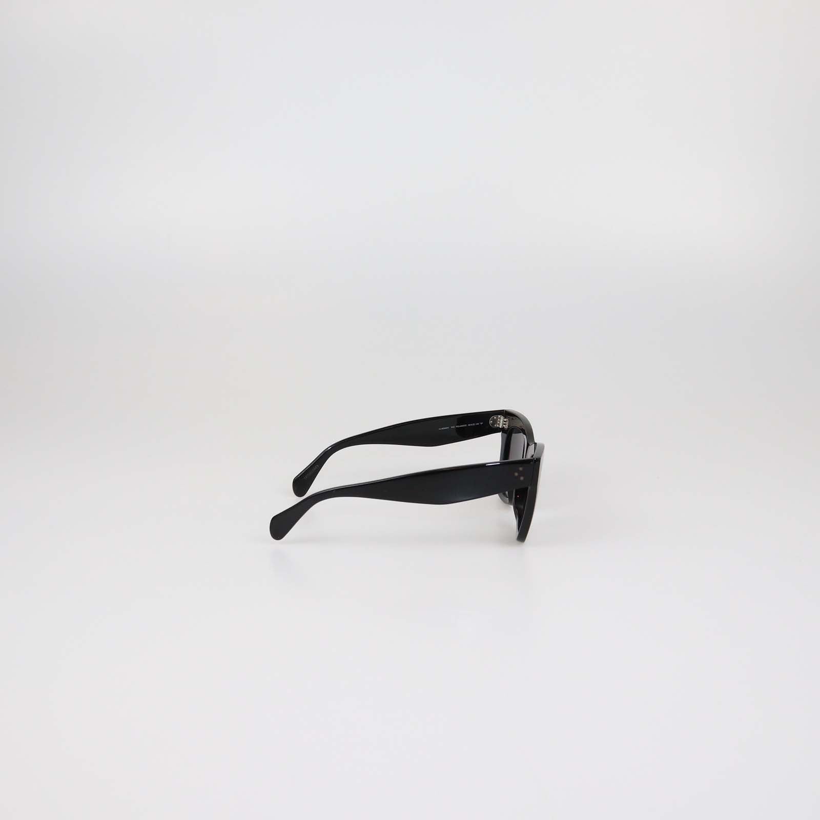 Celine Black Acetate Wayfarer Sunglasses