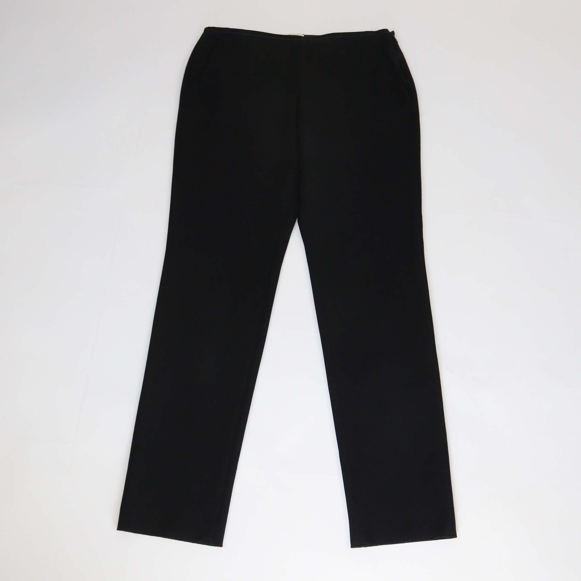 Hermes Black Cotton Nylon Blend Straight Cut Trouser