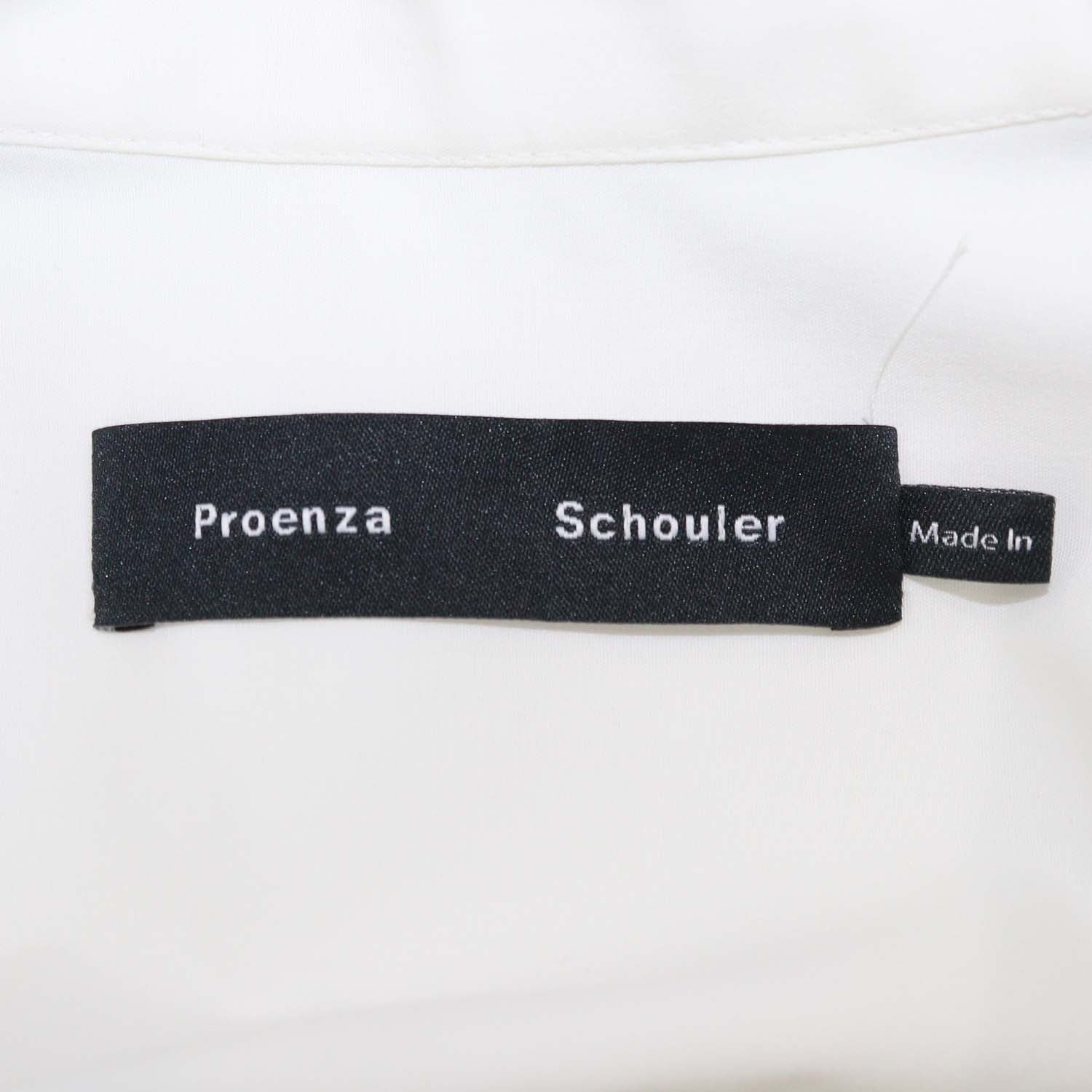 Proenza Schouler Off White Blend Cotton Poplin Adinna Belted Sleeveless Midi Dress