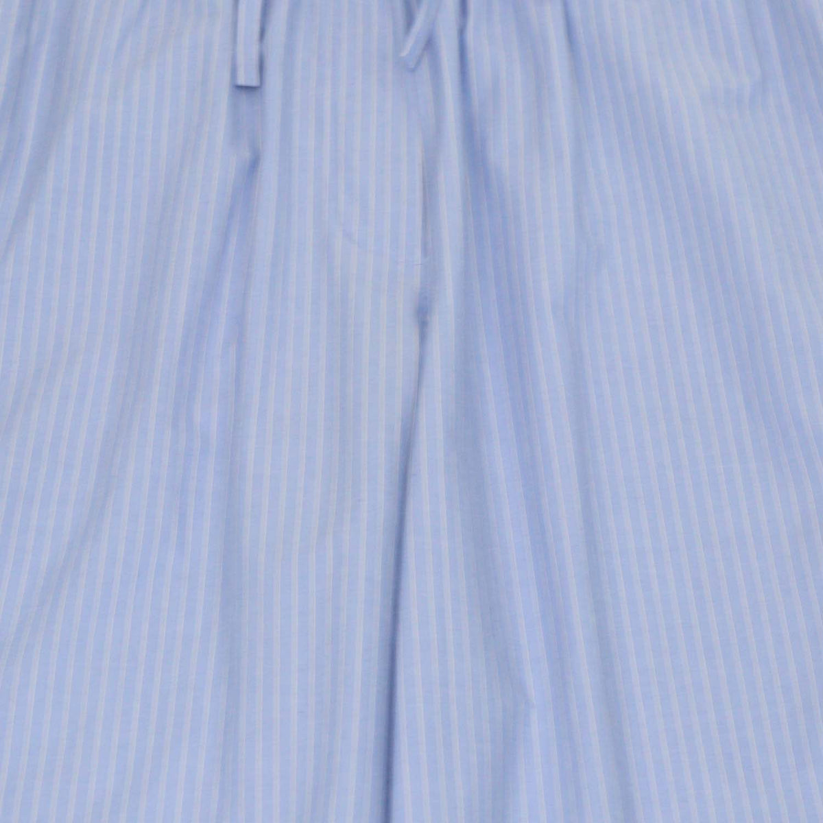 The Row Blue Cotton Orien Striped Wide Leg Trousers