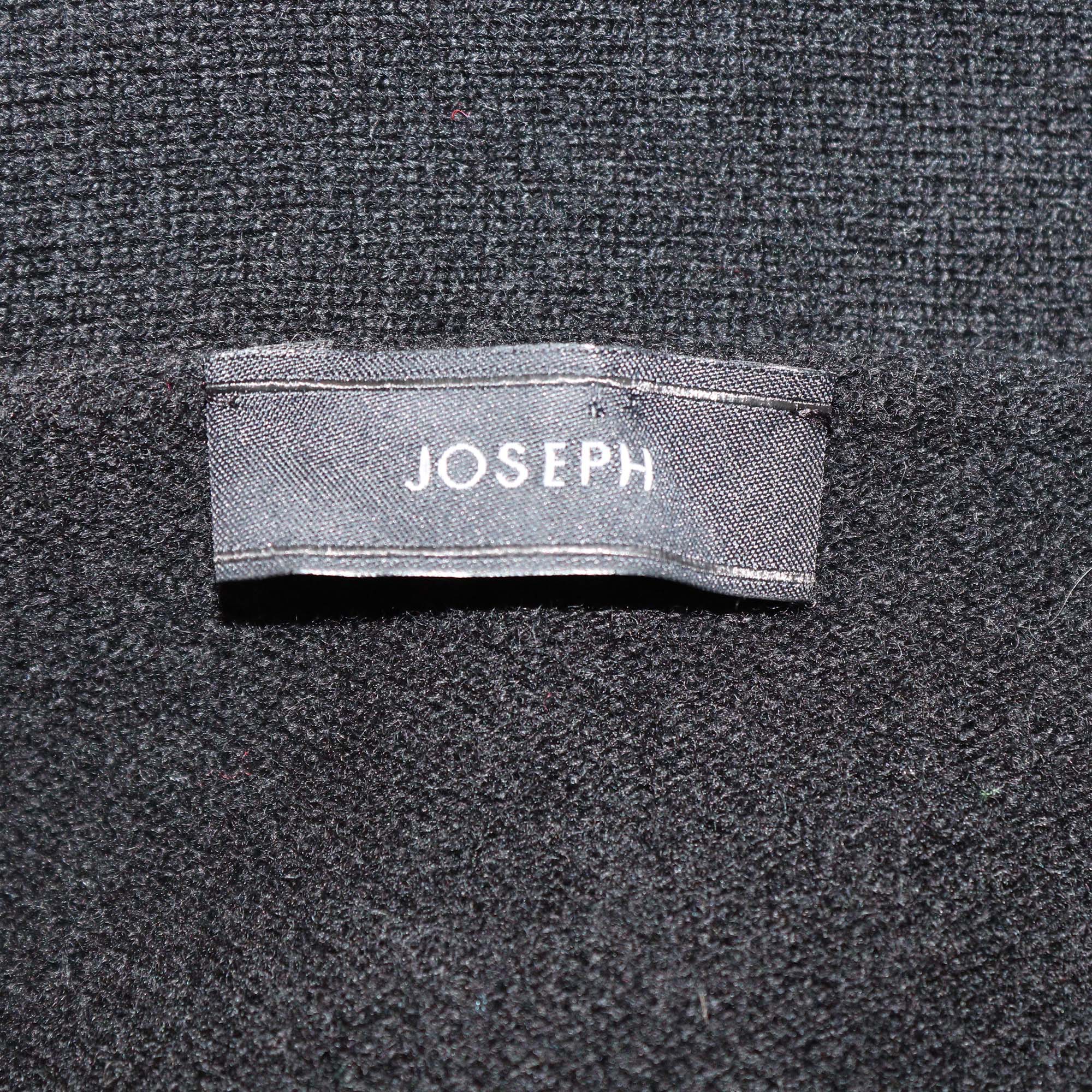 Joseph Black Wool Long Sleeve Sweater