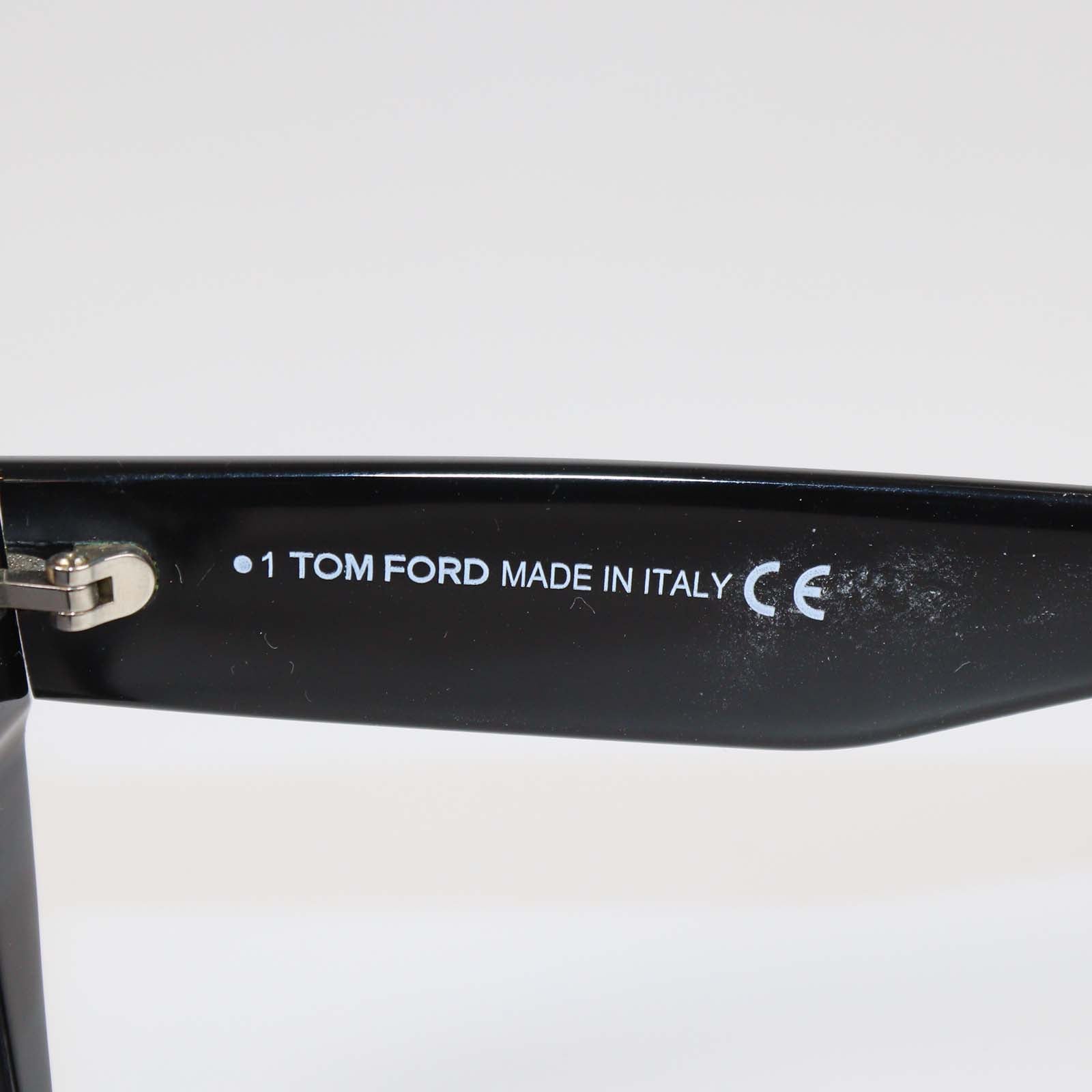 Tom Ford Black Acetate Wyatt Sunglasses