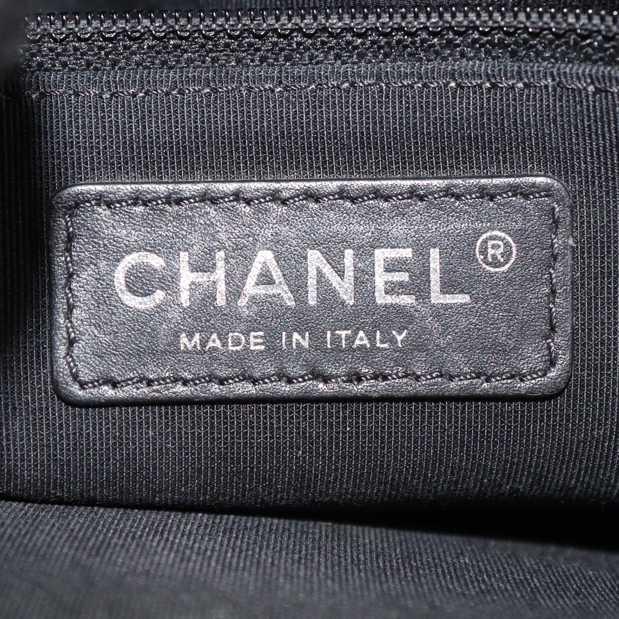 Chanel Black Quilted Leather Double Compartment Flap Bag