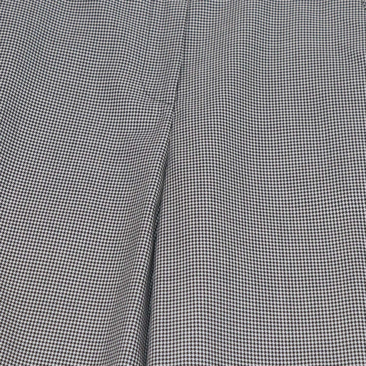 Loewe Black/White Blend Wool Checkered Wide Leg Pants
