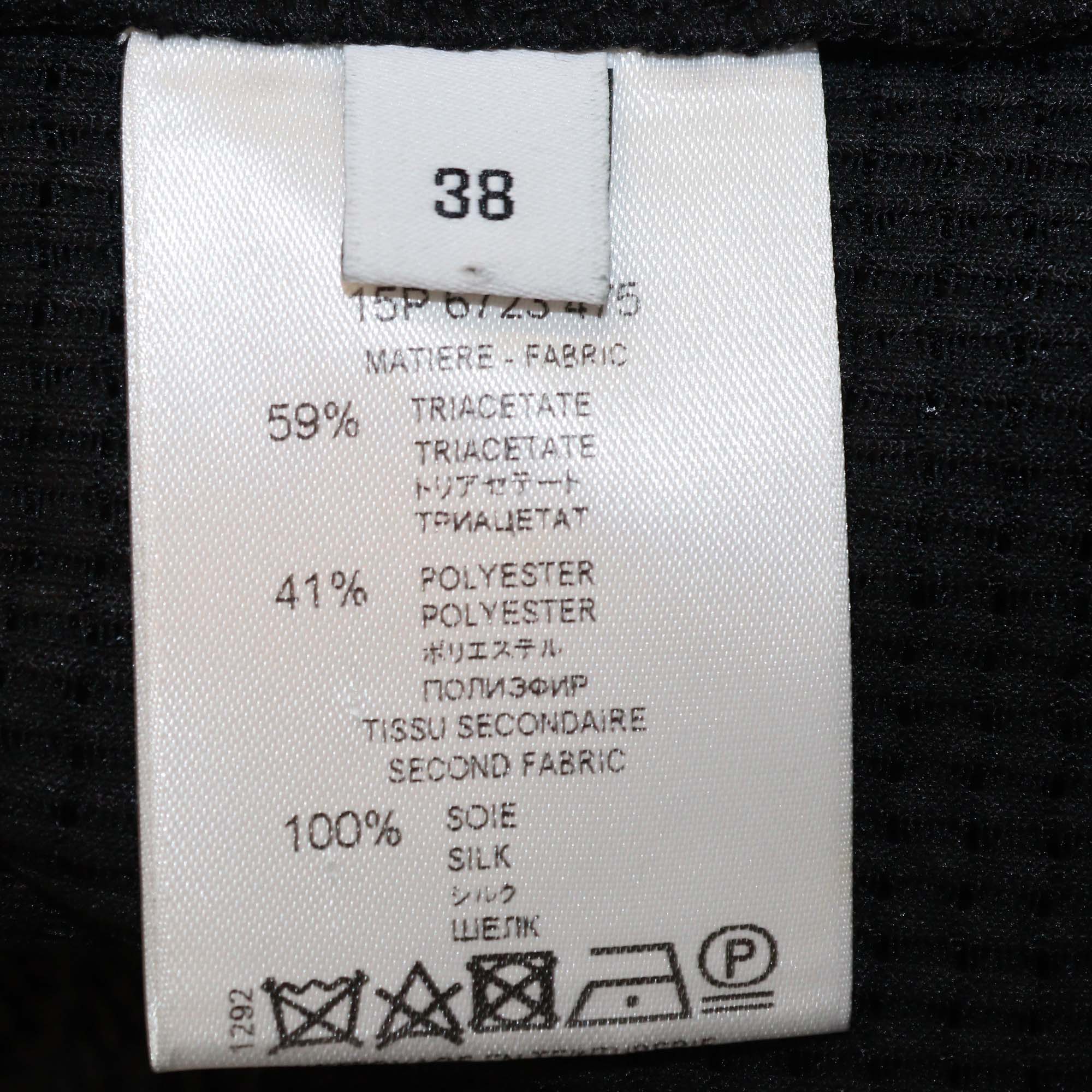 Givenchy Black Woven Triacetate Party Tank Top