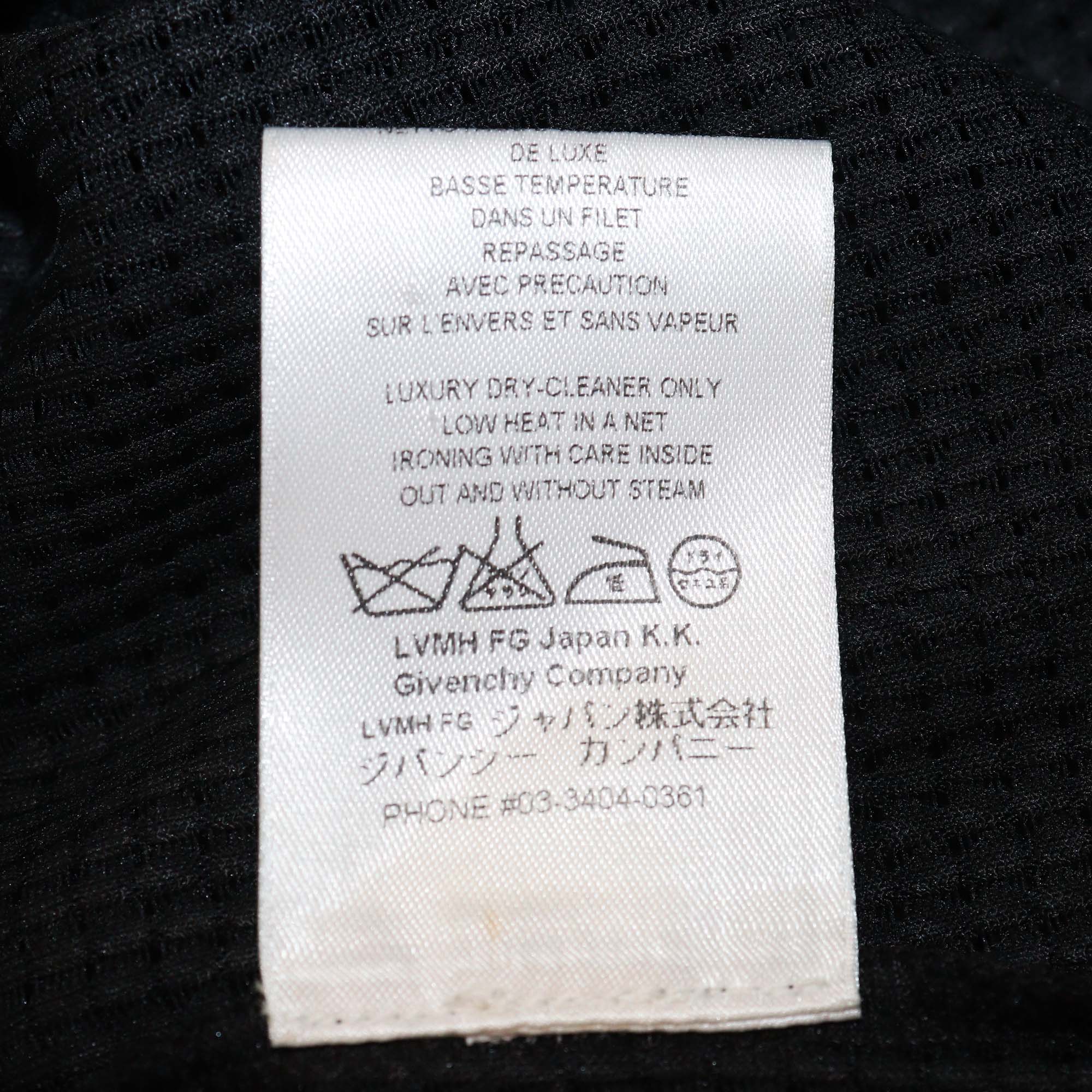 Givenchy Black Woven Triacetate Party Tank Top