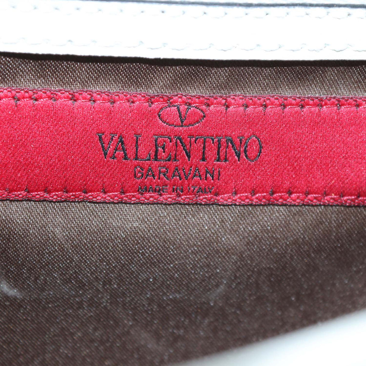 Valentino White Leather Bow Top Handle Bag