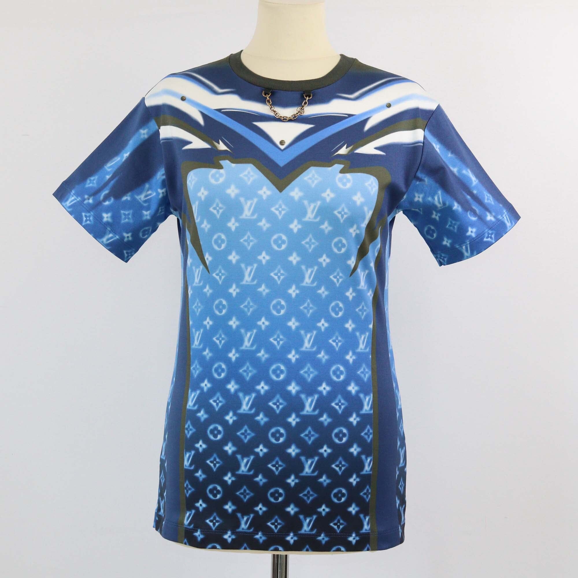 Louis Vuitton Blue Monogram Jet Ski T-Shirt Womens Louis Vuitton