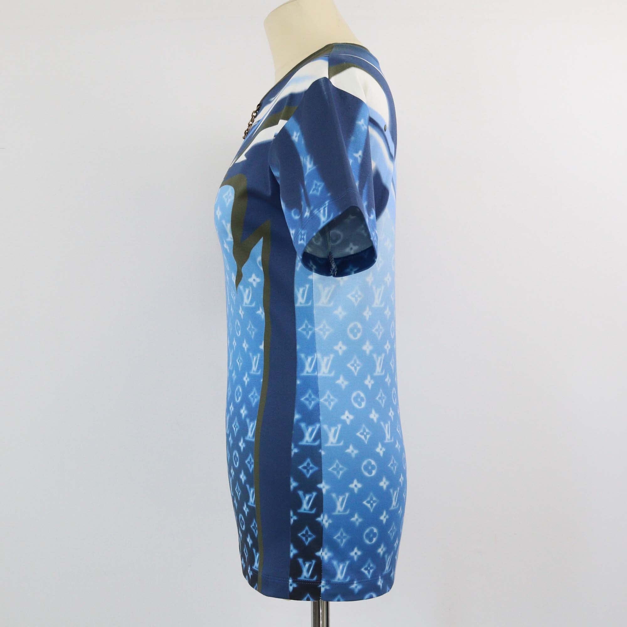 Louis Vuitton Blue Monogram Jet Ski T-Shirt Womens Louis Vuitton