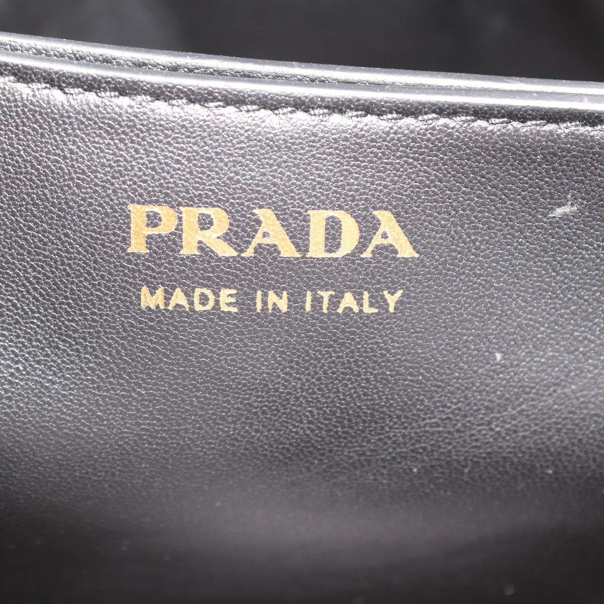 Prada Black Leather Small Dada Shoulder Bag