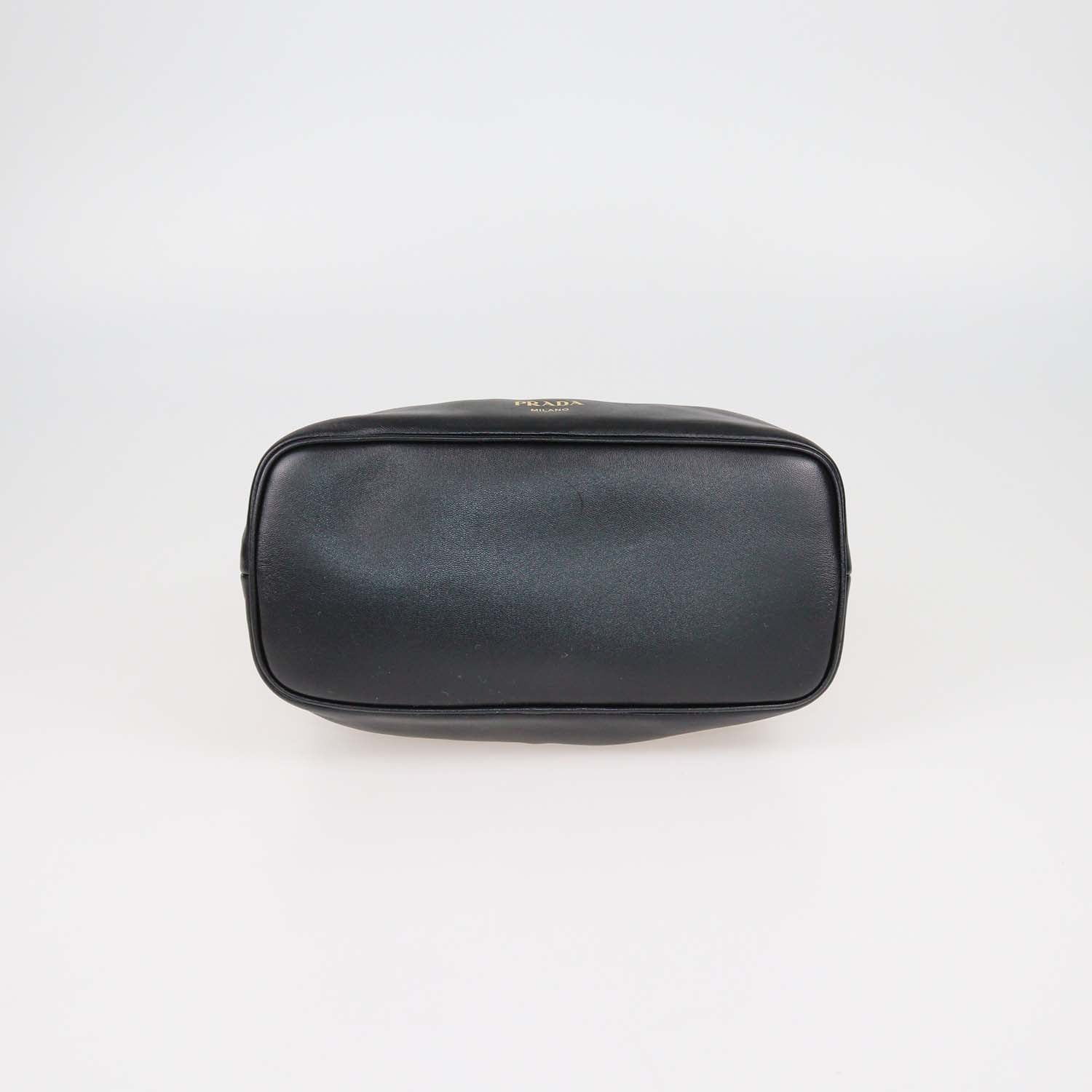 Prada Black Leather Small Dada Shoulder Bag