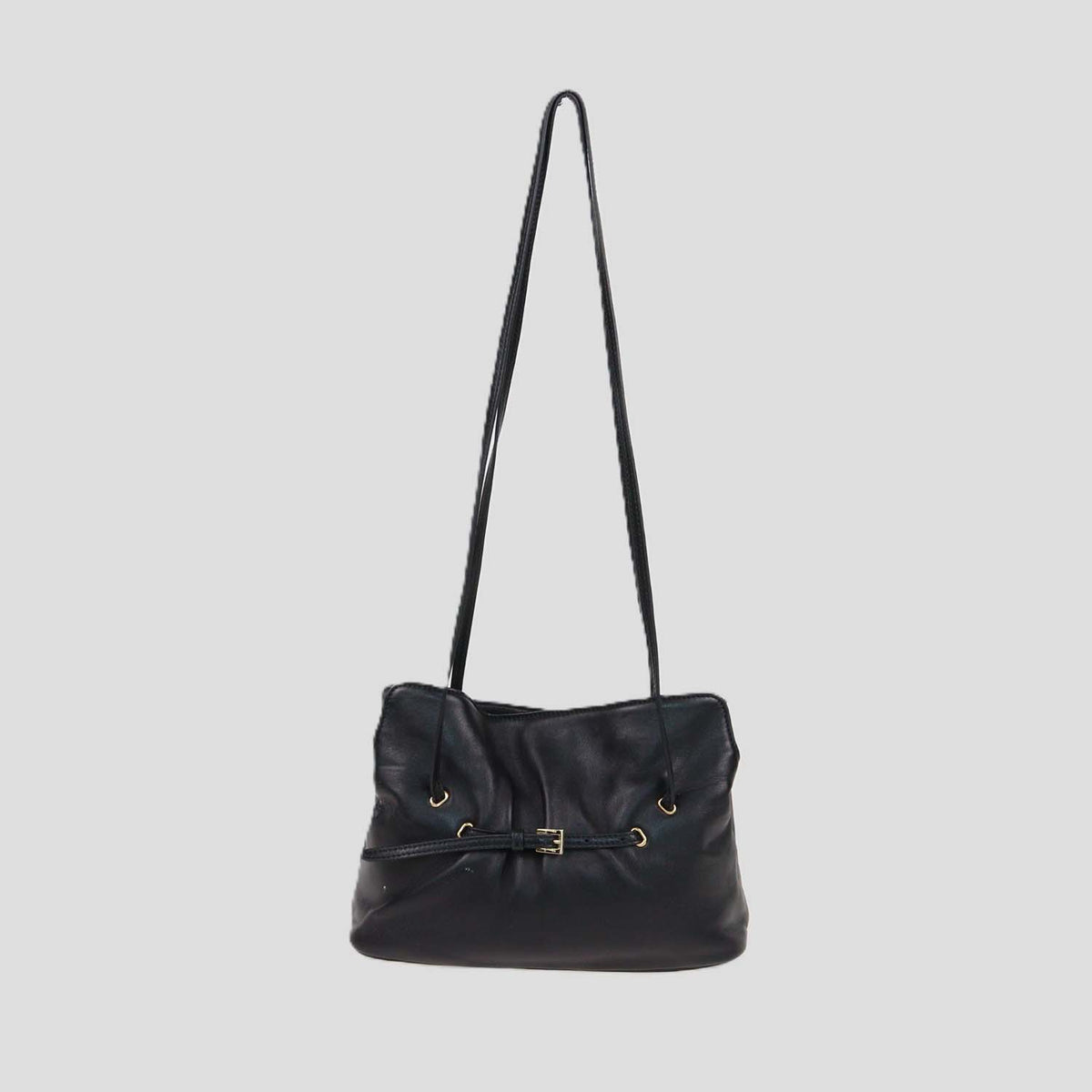 Prada Black Leather Small Dada Shoulder Bag
