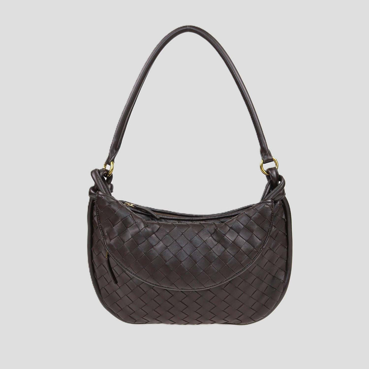 Bottega Veneta Cacao Intrecciato Leather Medium Gemelli Bag