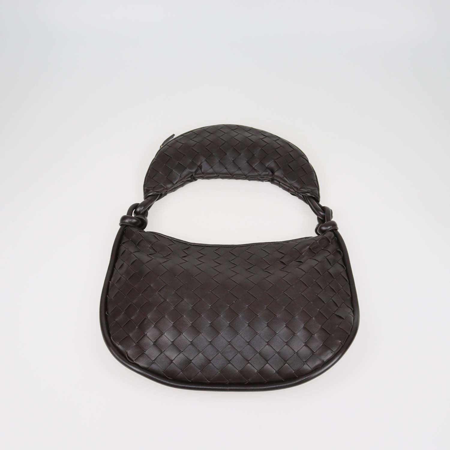 Bottega Veneta Cacao Intrecciato Leather Medium Gemelli Bag
