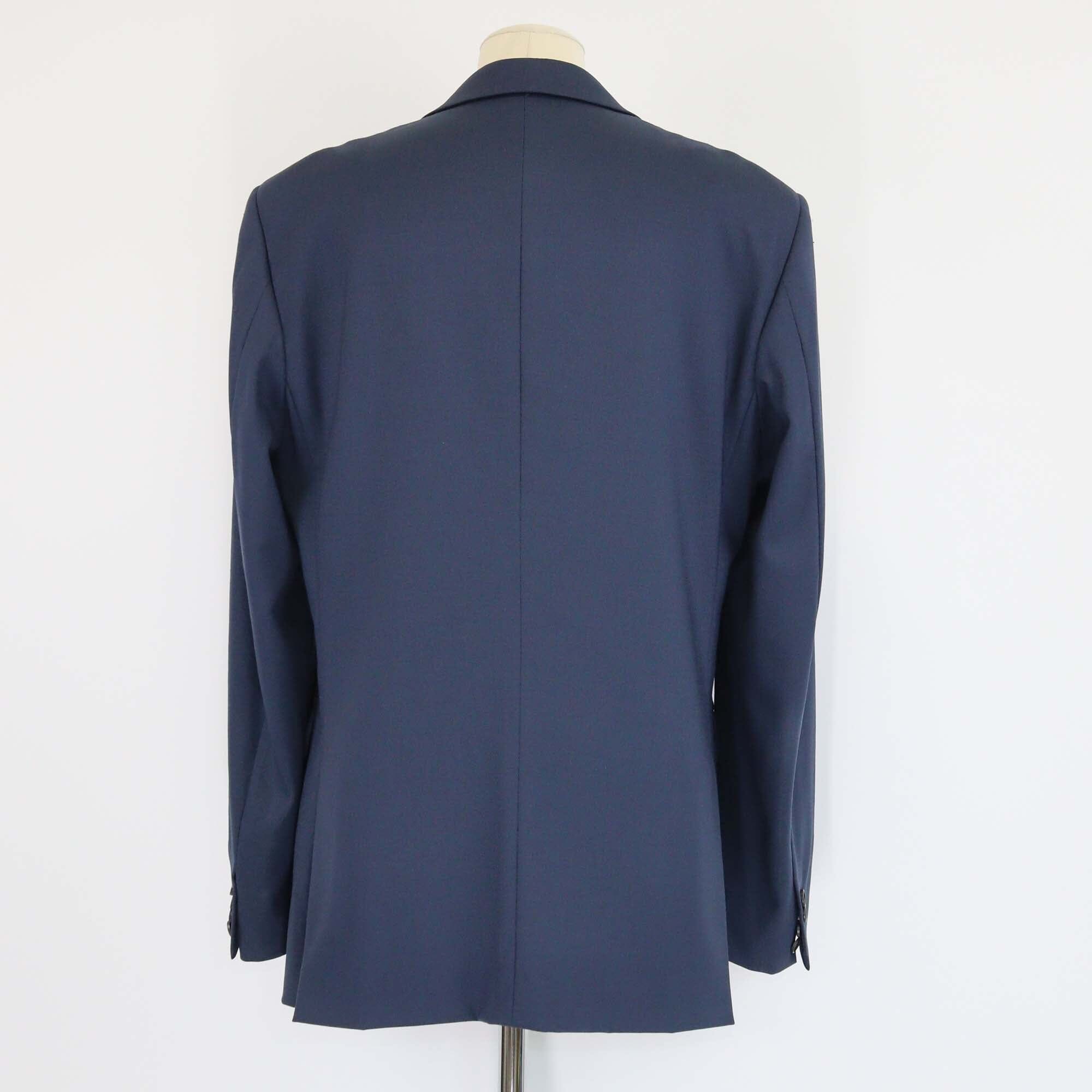 Prada Navy Blue Single Breasted Blazer Mens Prada