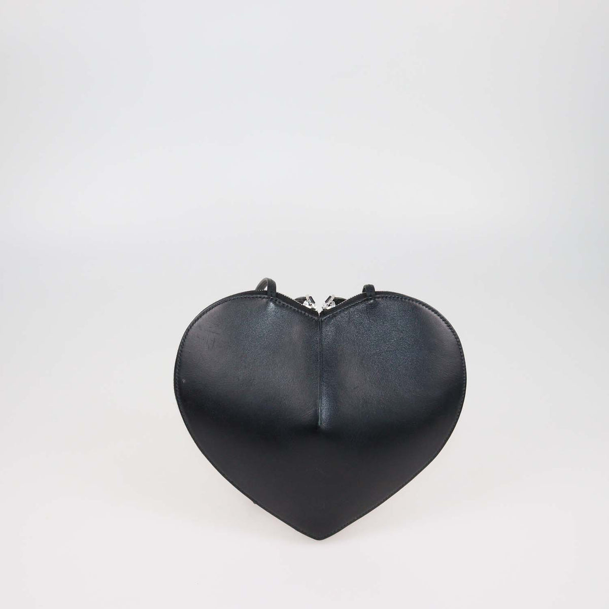 Alaia Black Leather Le Coeur Shoulder Bag
