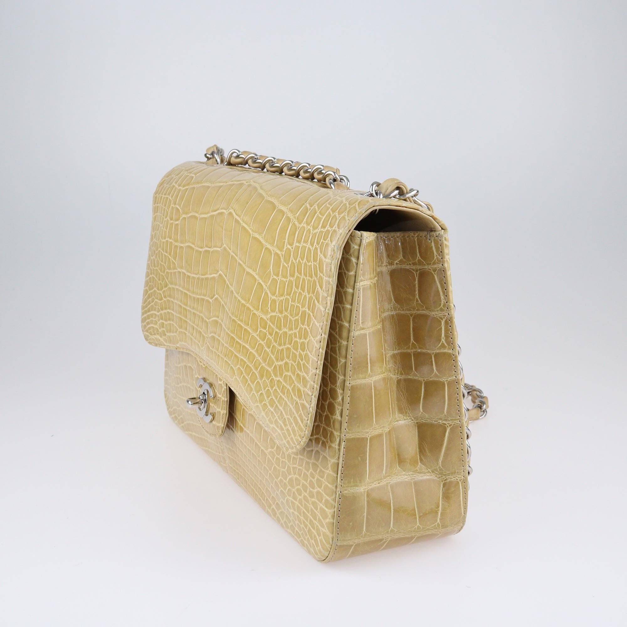 Chanel Beige Jumbo Classic Single Flap Bag Bags Chanel