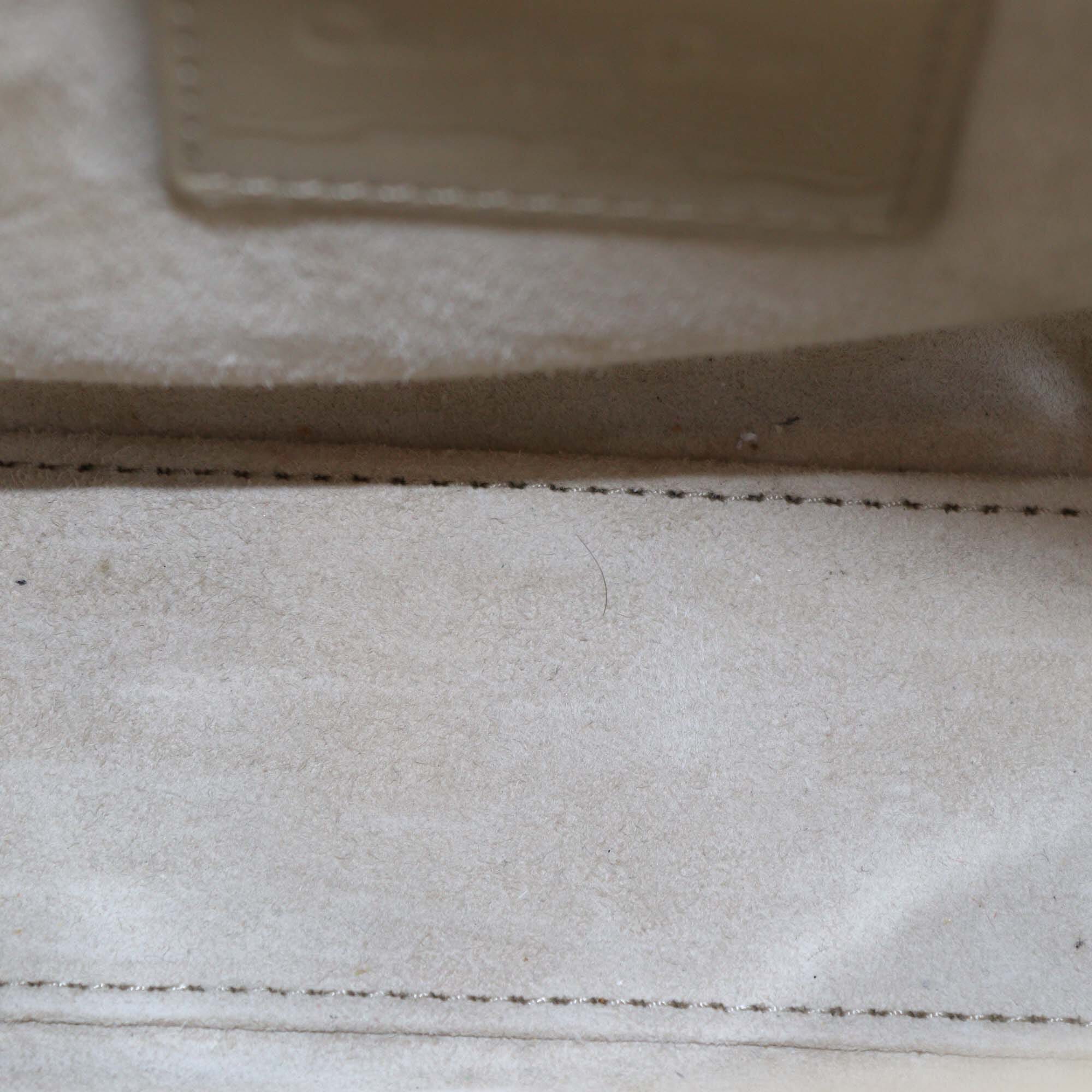 Christian Dior Beige Cannage Patent Leather Small Lady Dior Tote Womens Christian Dior
