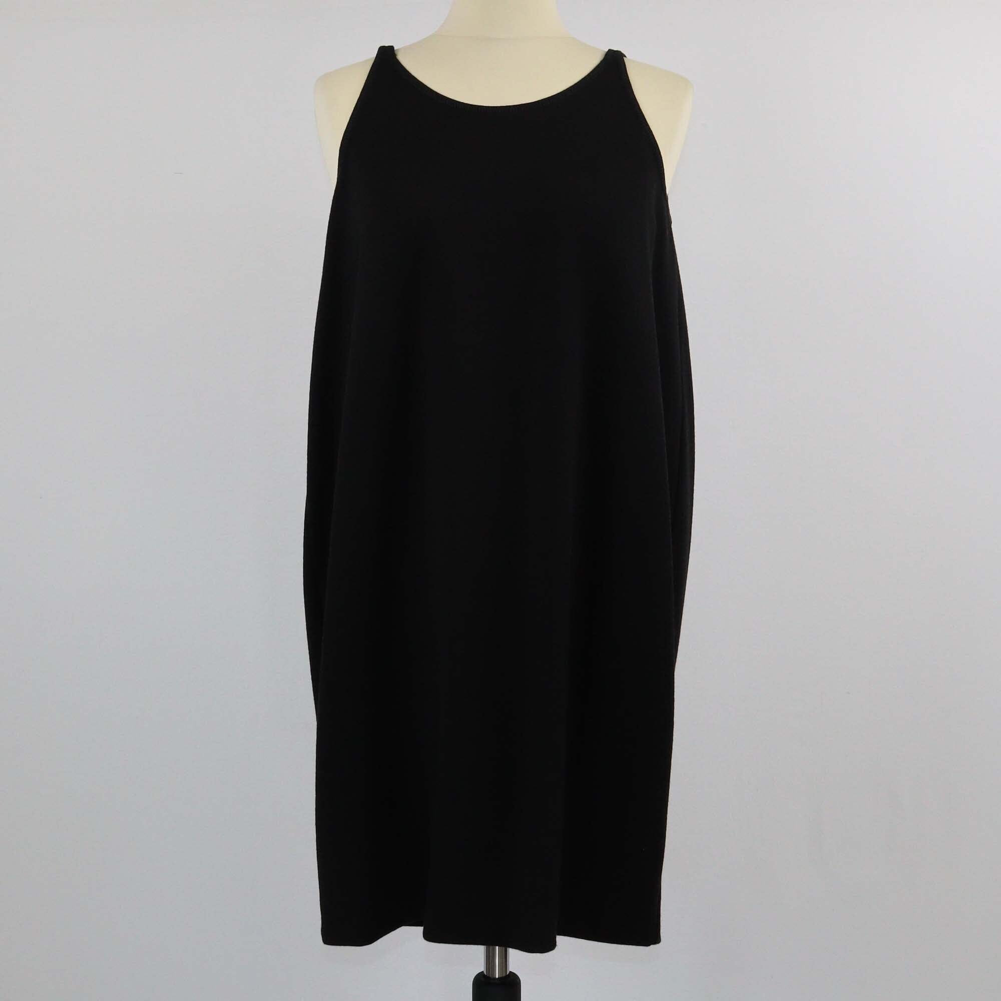 Saint Laurent Black Sleeveless Midi Dress Womens Saint Laurent