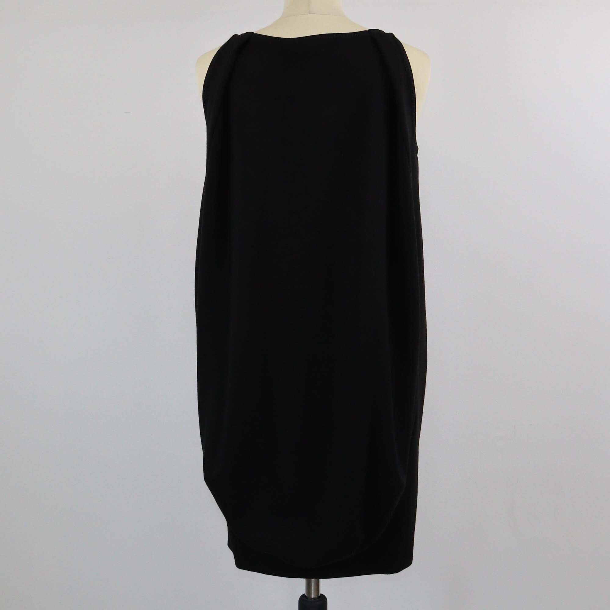 Saint Laurent Black Sleeveless Midi Dress Womens Saint Laurent