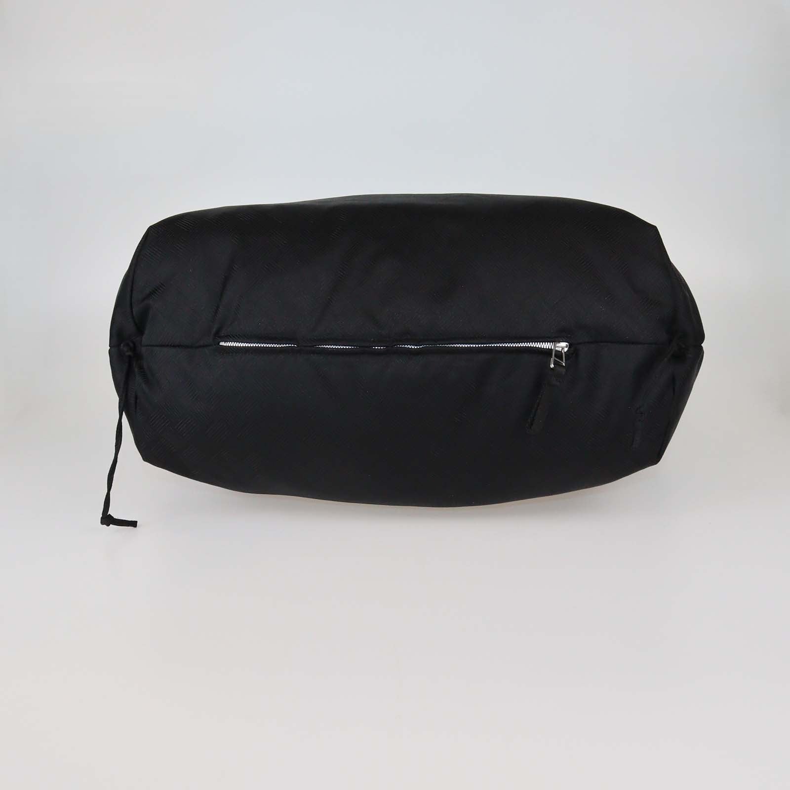Bottega Veneta Black Intrecciato Print Nylon Oversized Hobo w/Belt Bag