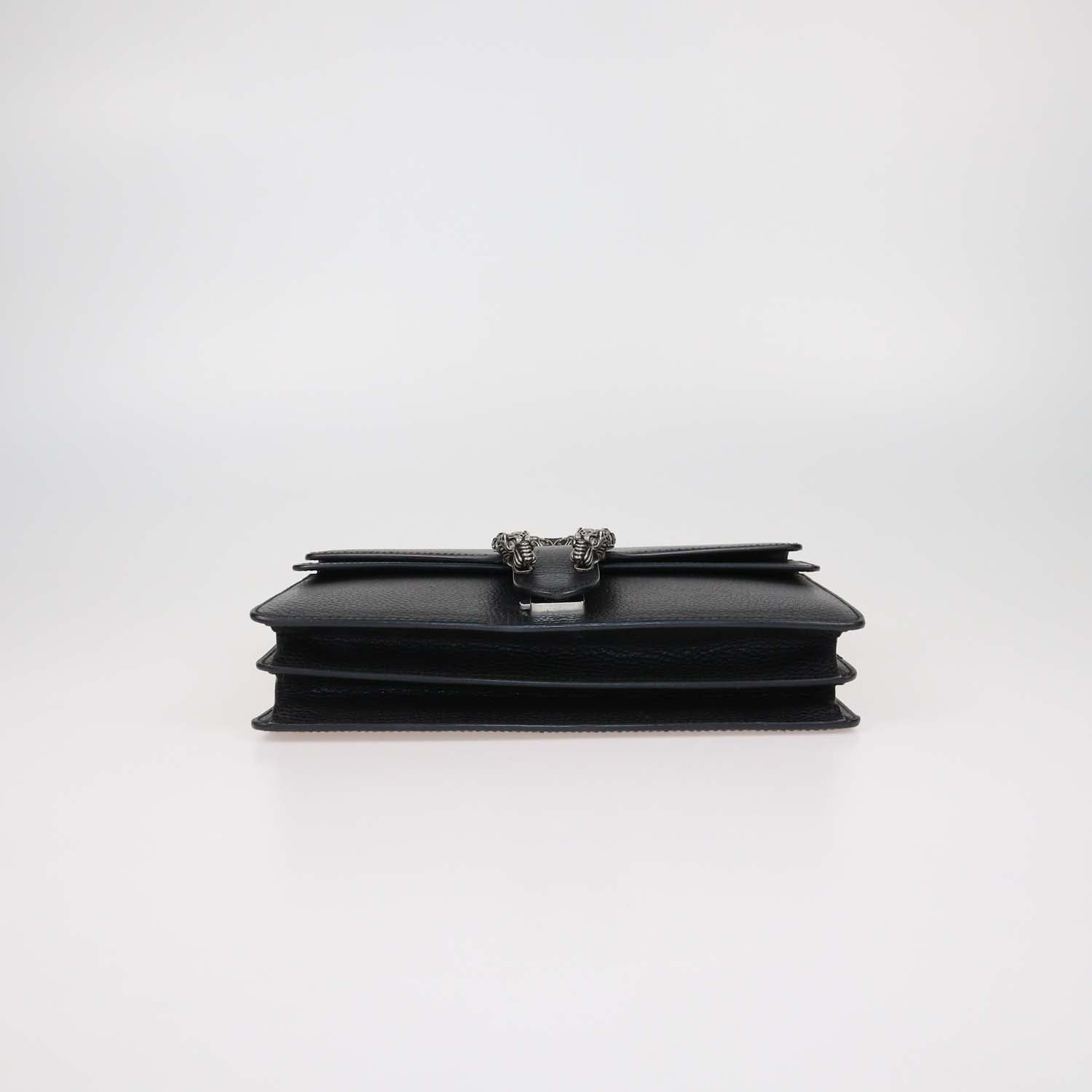 Gucci Black Leather Small Dionysus Shoulder Bag