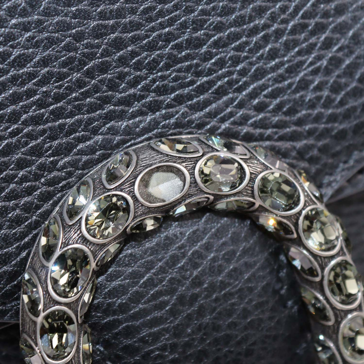 Gucci Black Leather Small Dionysus Shoulder Bag