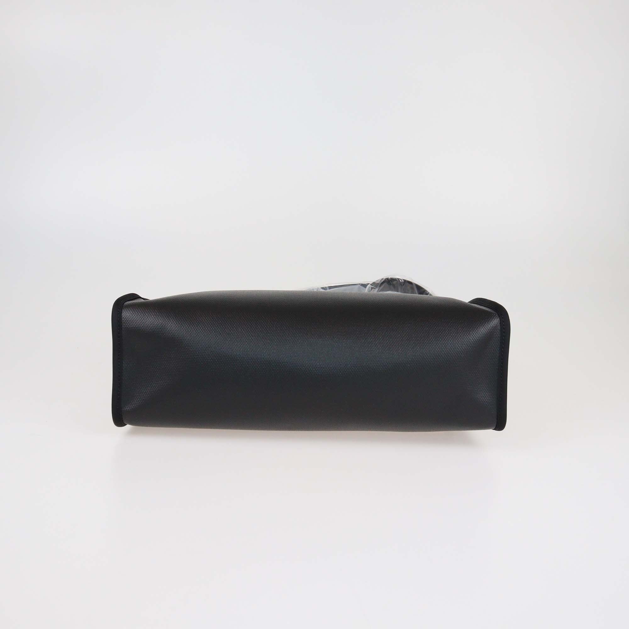 Hermes Black Coated Canvas and Leather Herbag Zip 31 Bag