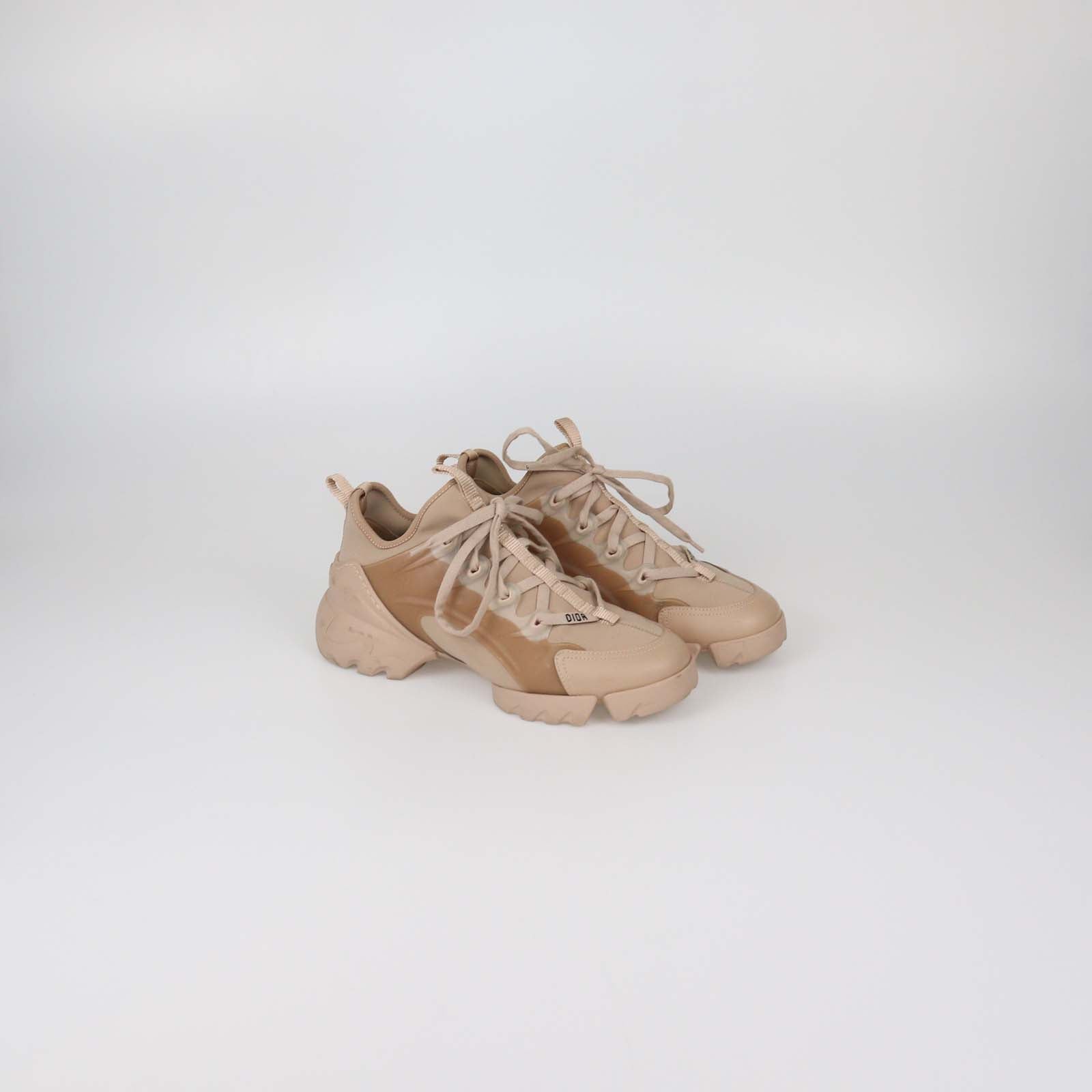 Christian Dior Nude Technical Fabric D-Connect Sneakers