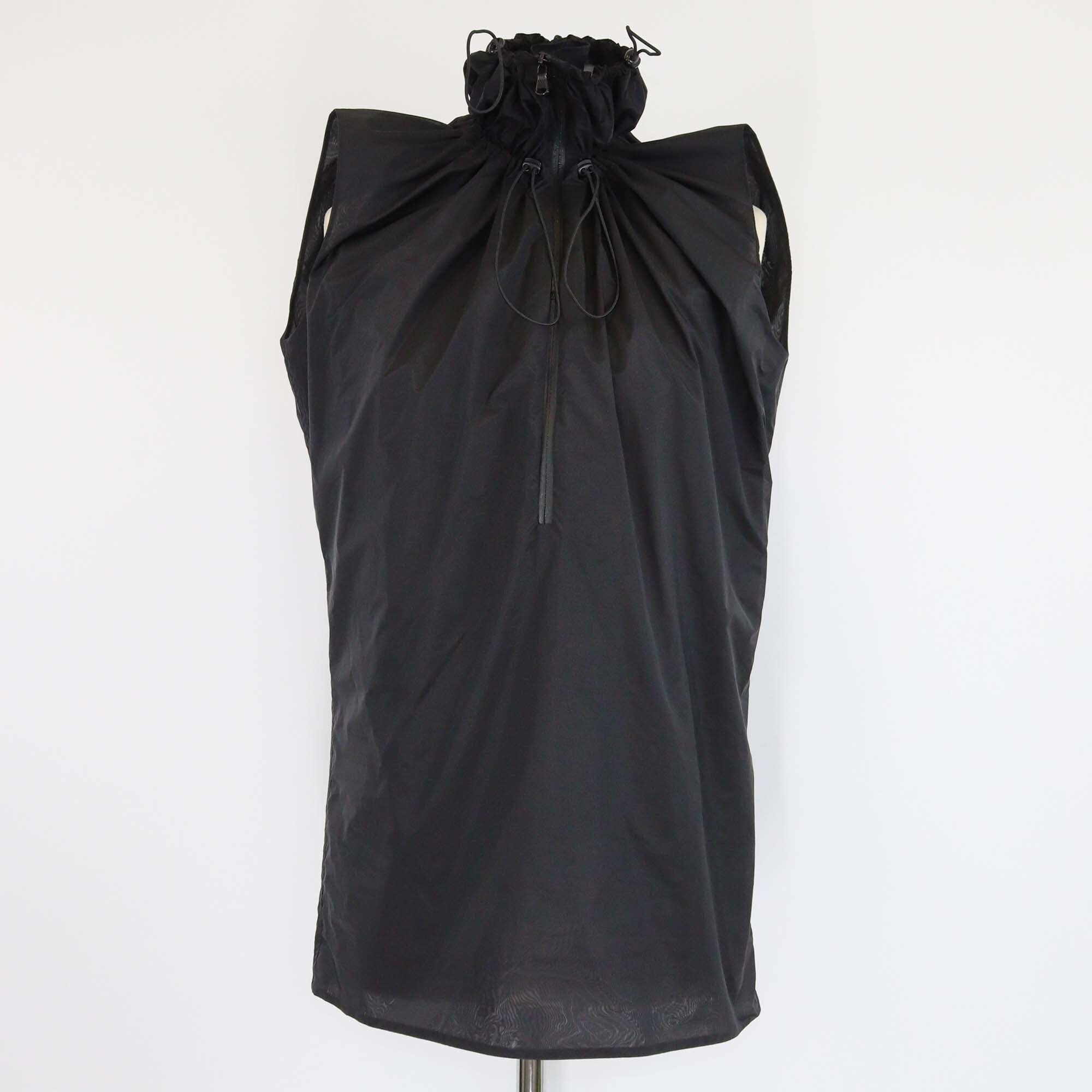 Celine Black Adjustable Neck Sleeveless Vest Womens Celine