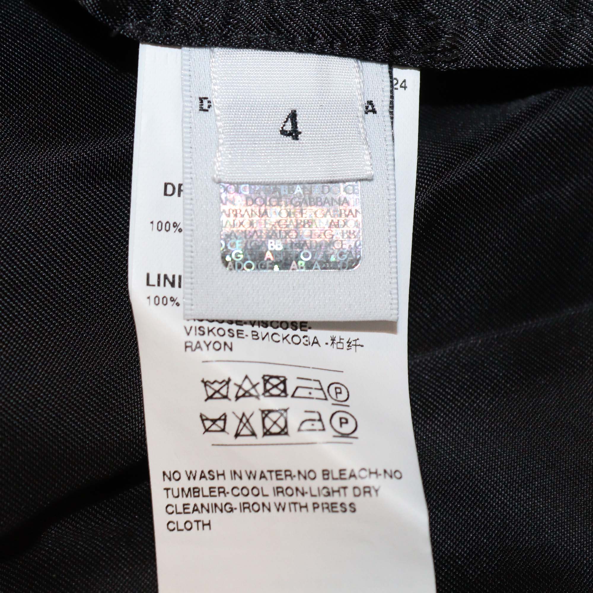 Dolce & Gabbana Kids Multicolor Floral Print Chiffon Midi Dress