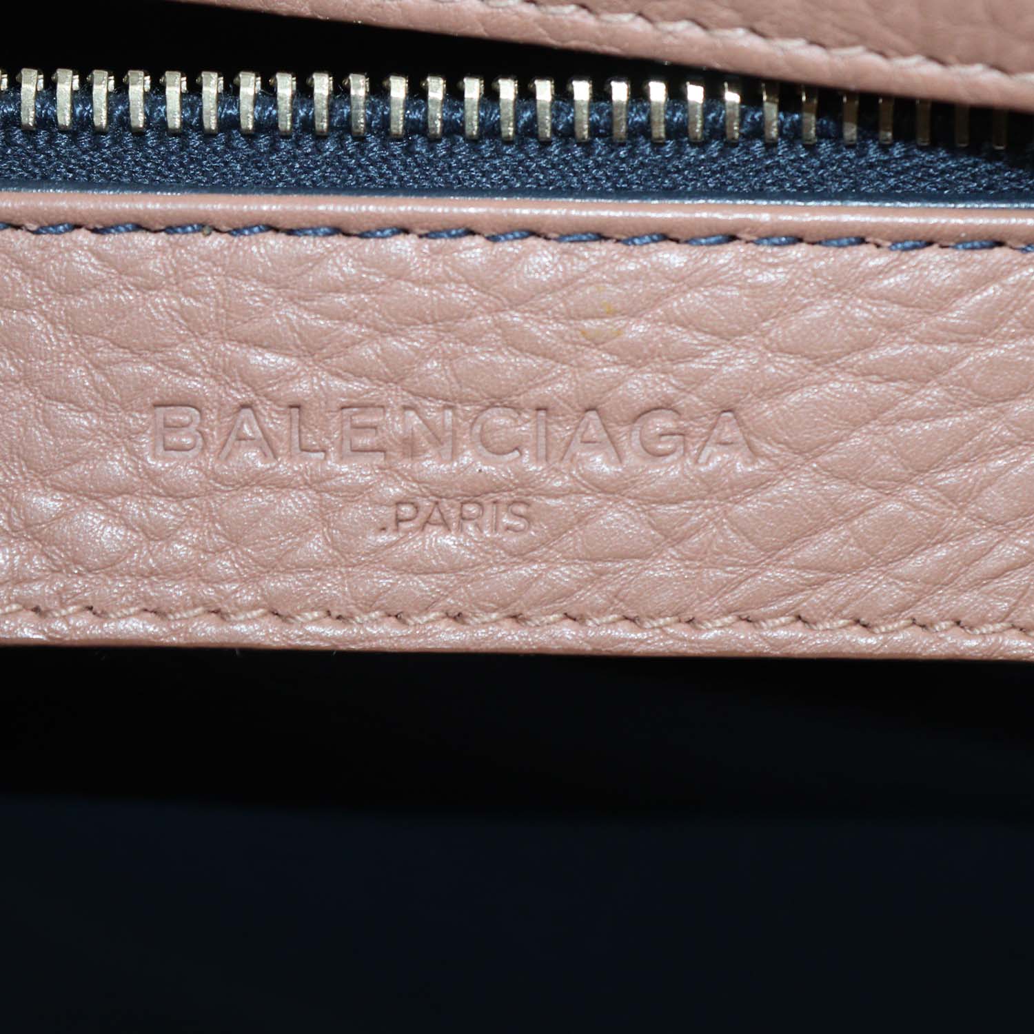 Balenciaga Tomette Leather Tube Round Tote
